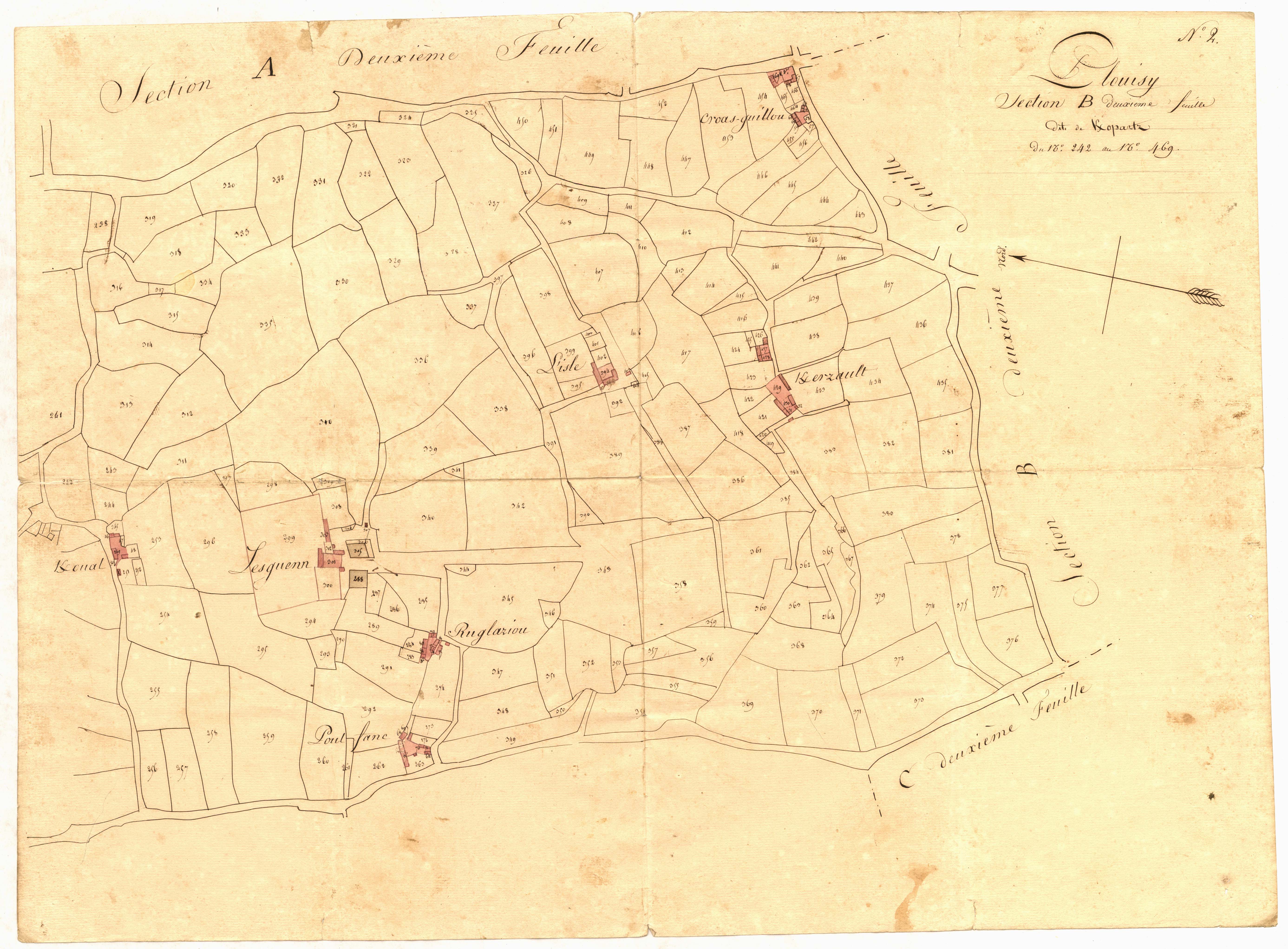 Plouisy - Section B, 2e feuille