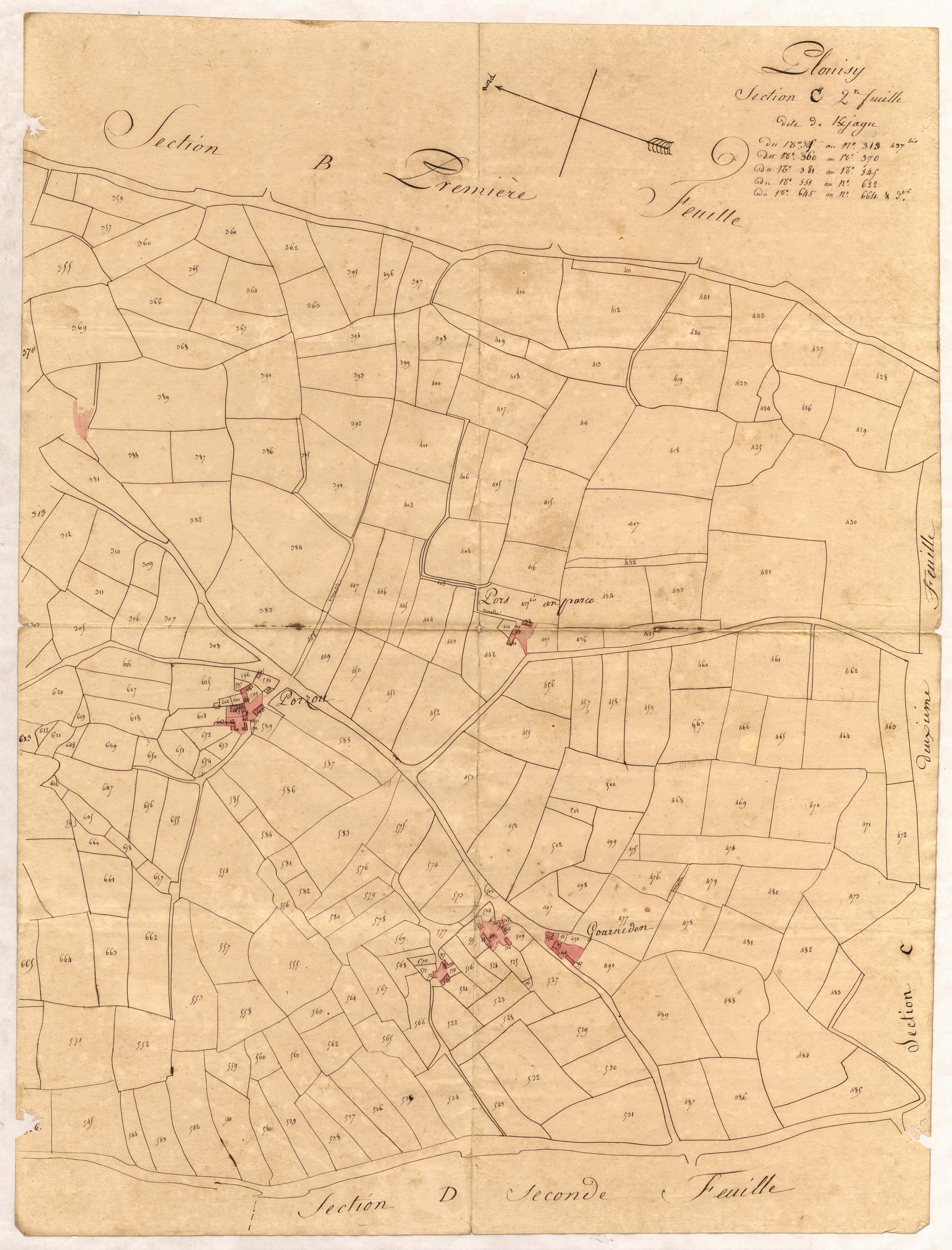Plouisy - Section C, 2e feuille