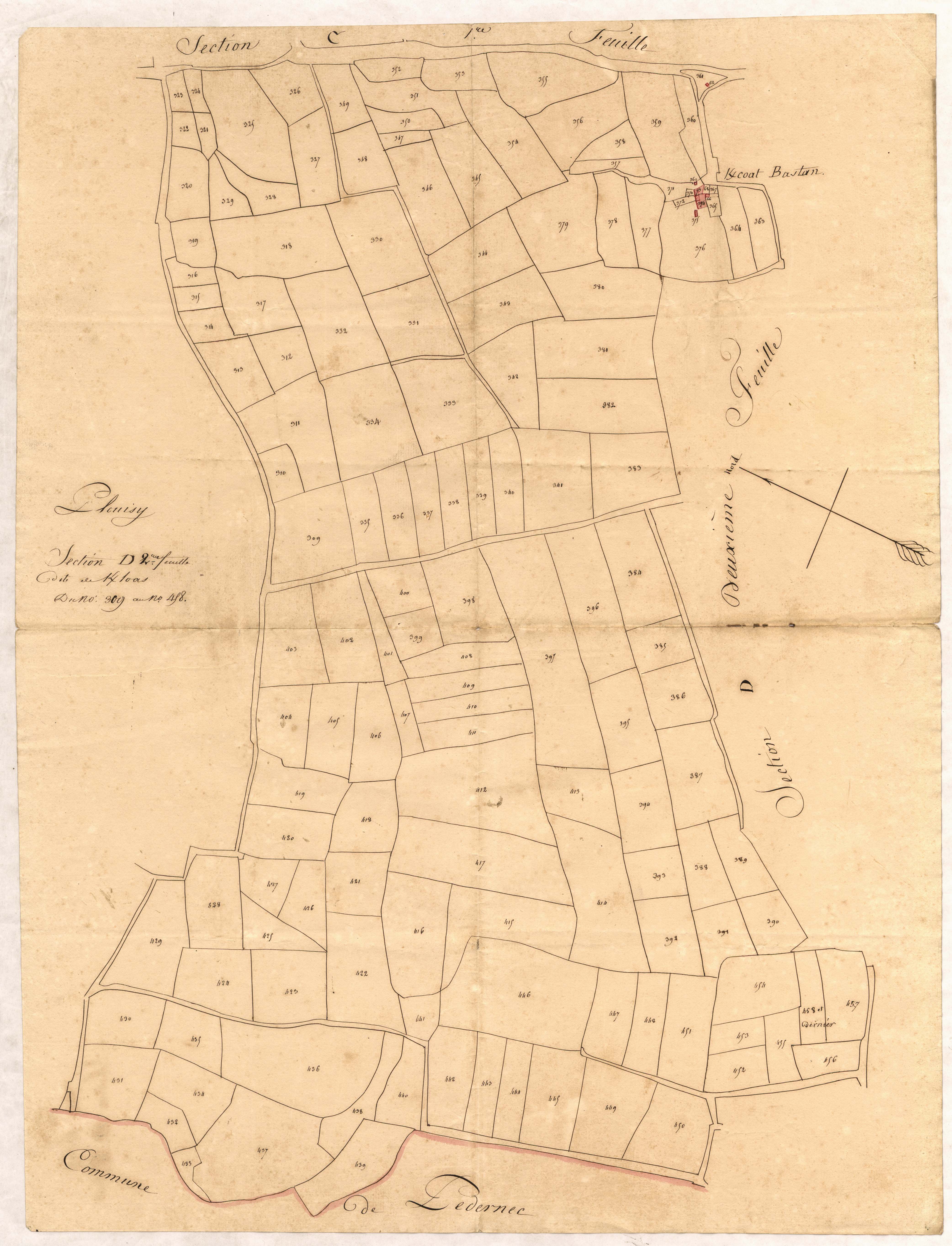Plouisy - Section D, 2e feuille