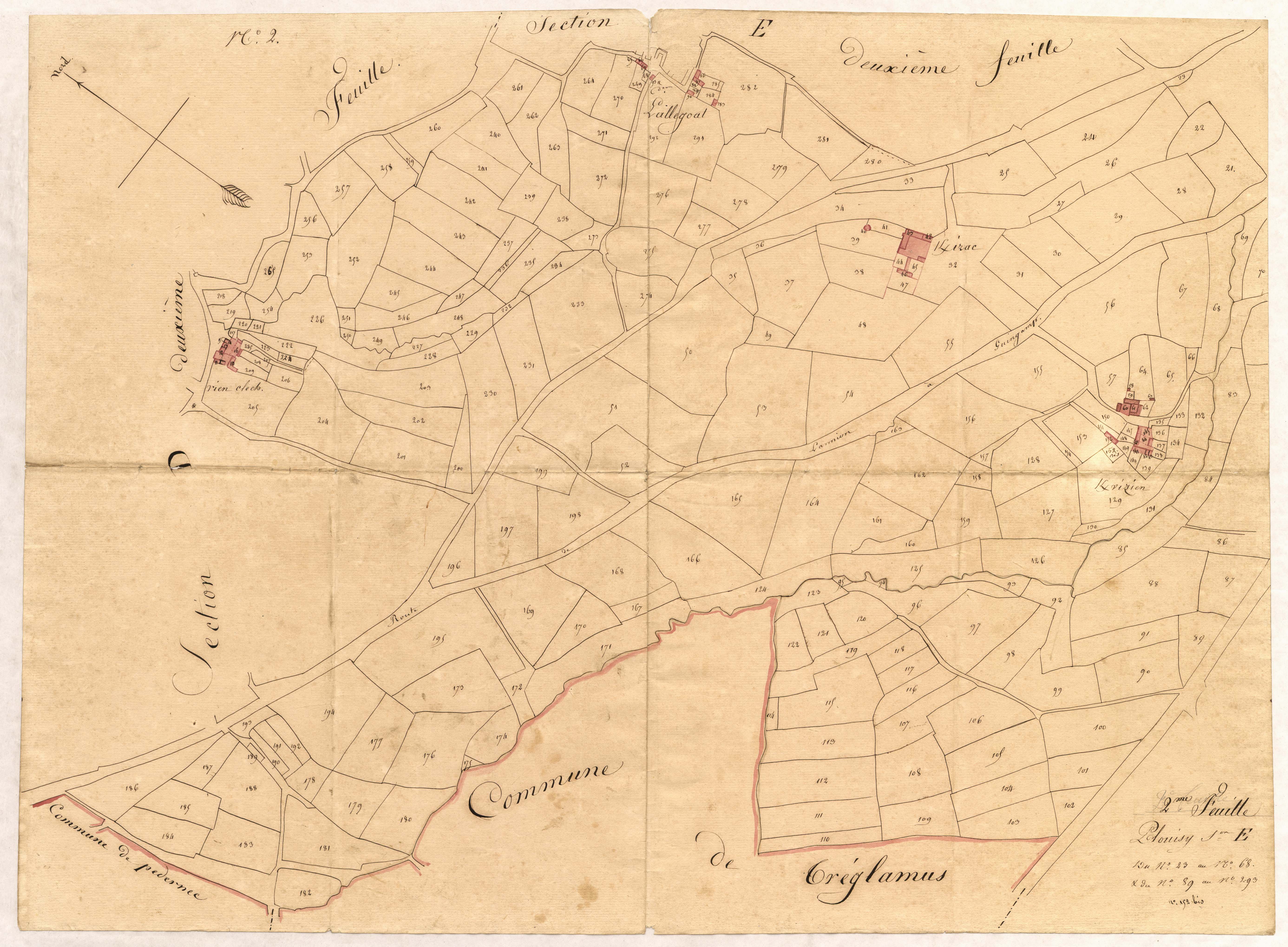 Plouisy - Section E, 2e feuille