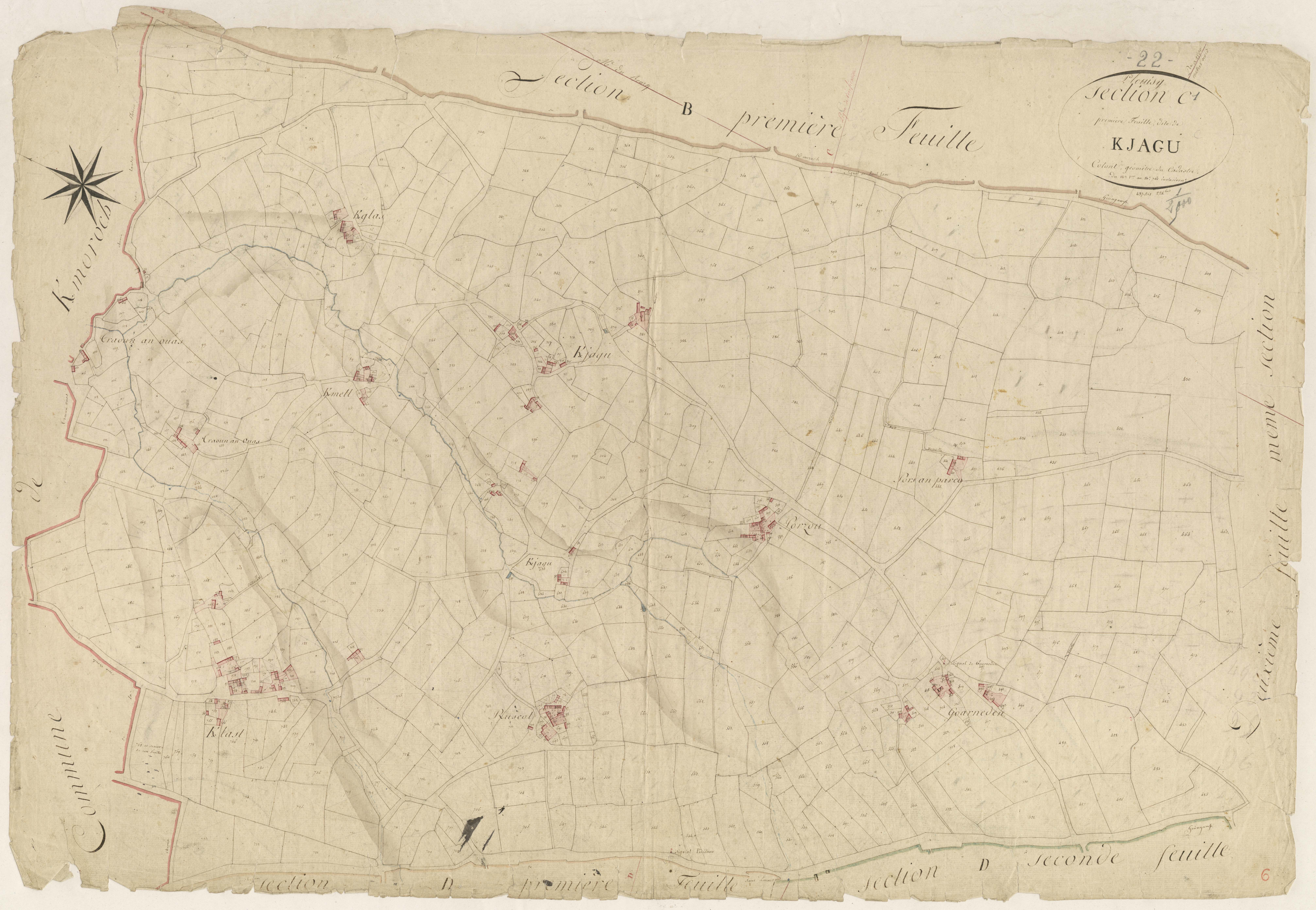 Plouisy - Section C, 1re feuille