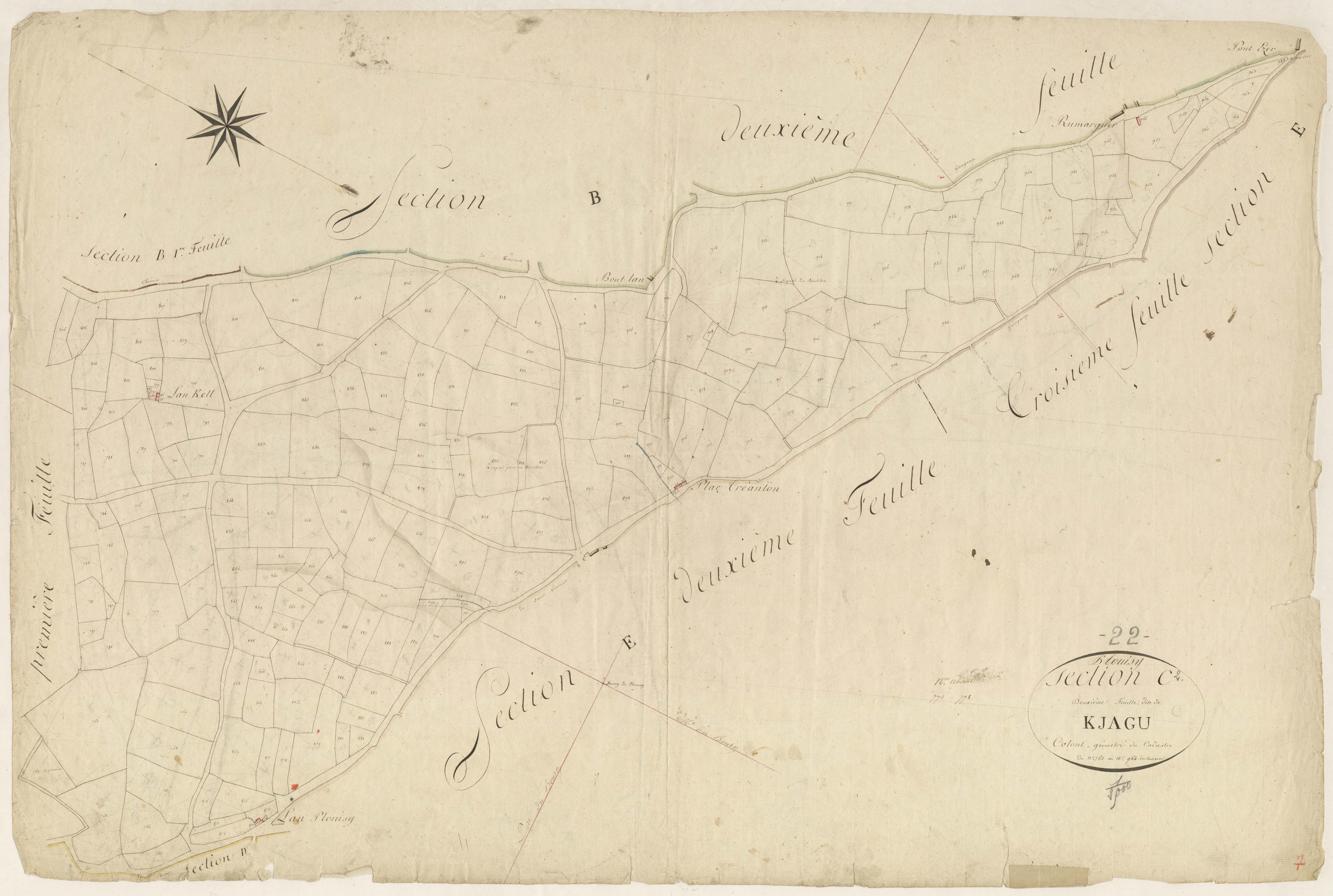 Plouisy - Section C, 2e feuille