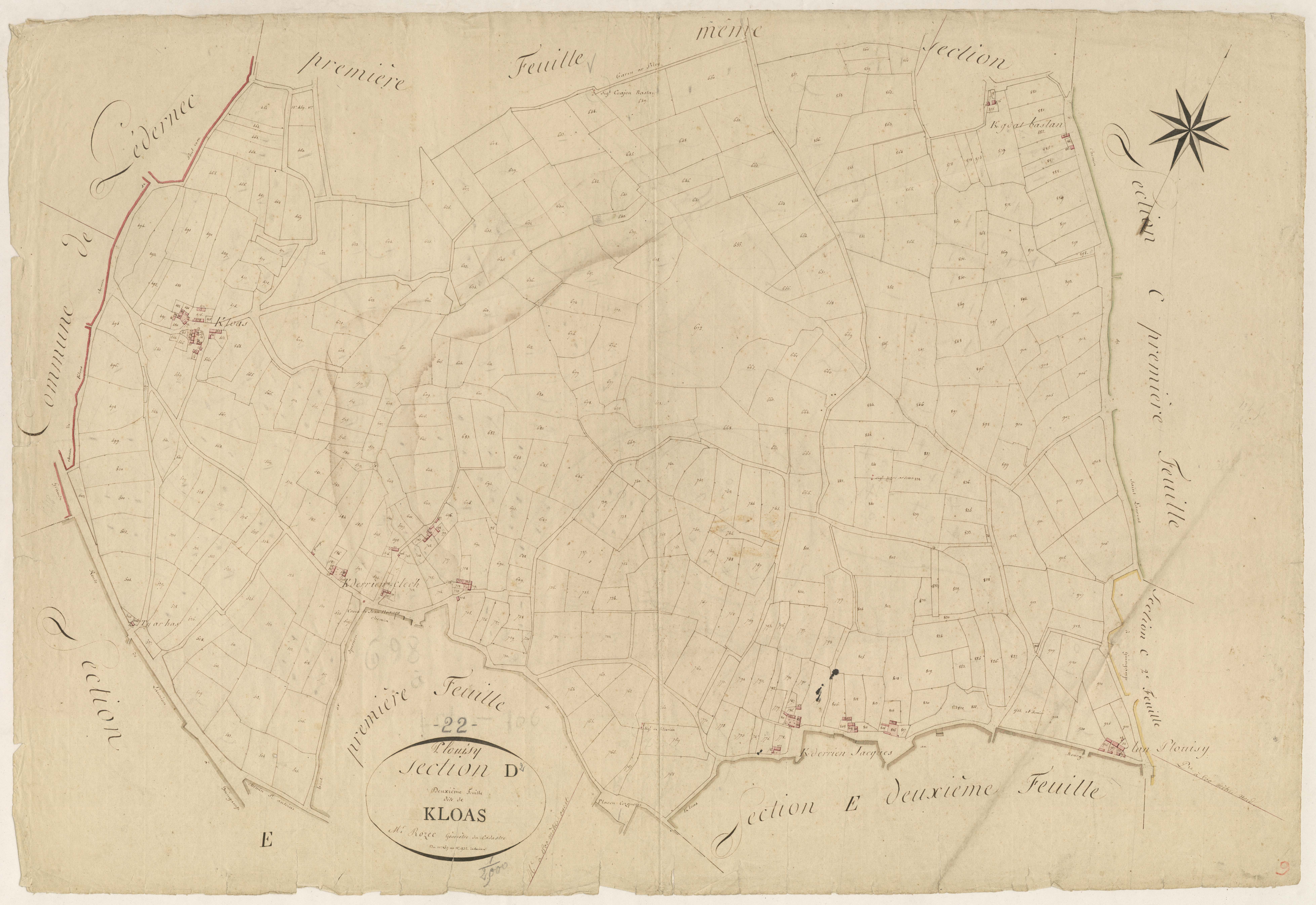 Plouisy - Section D, 2e feuille