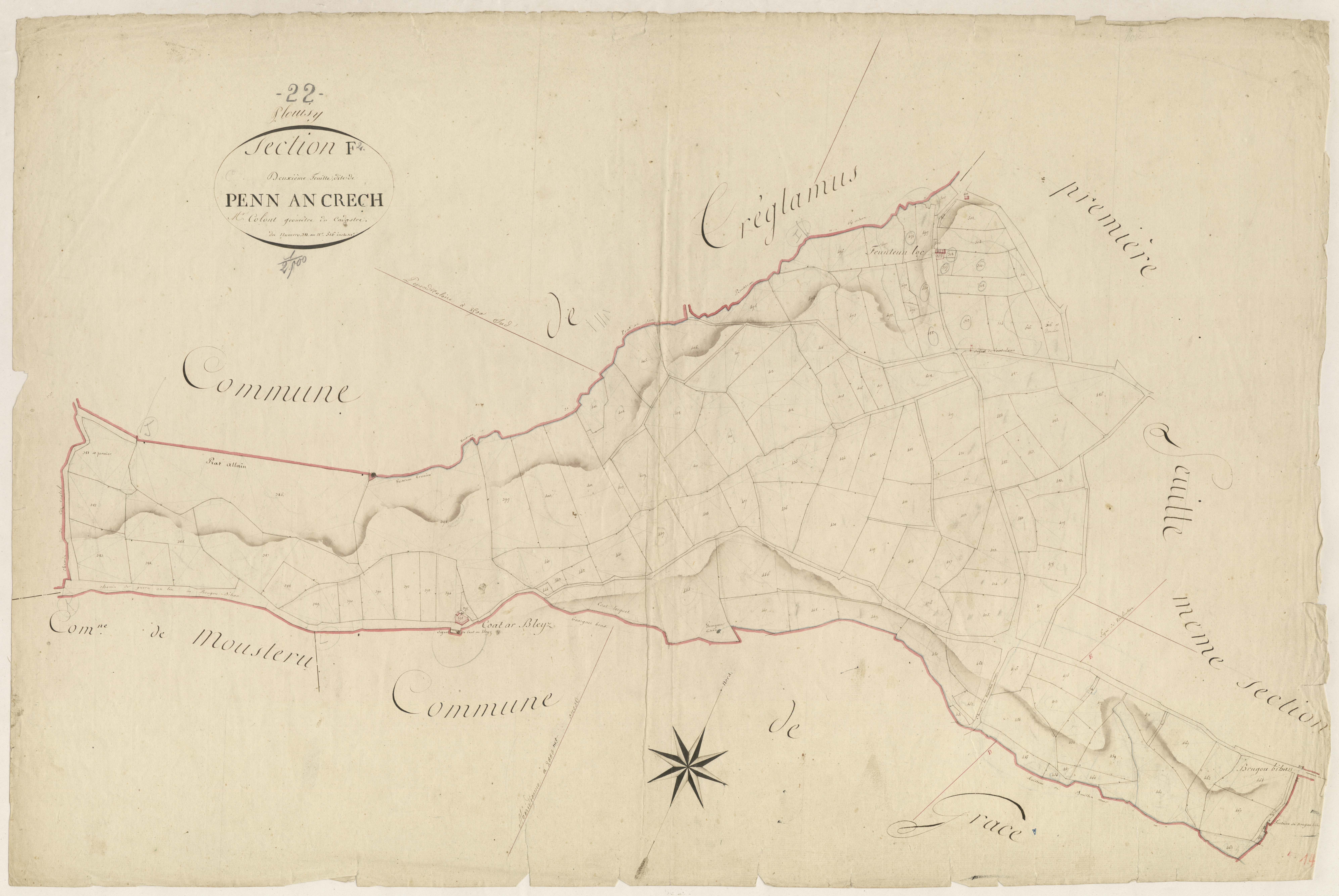 Plouisy - Section F, 2e feuille