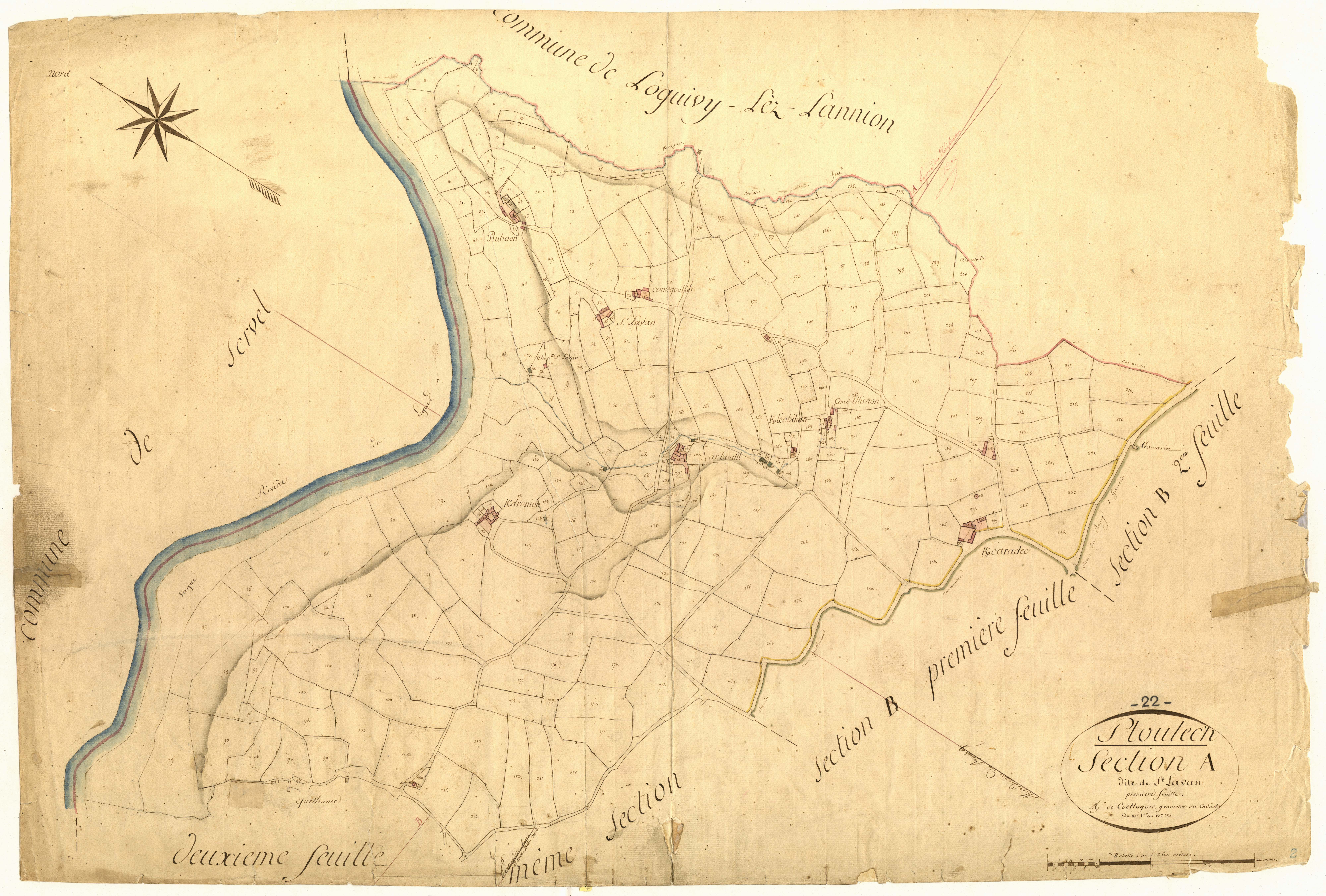 Ploulec'h - Section A, 1re feuille