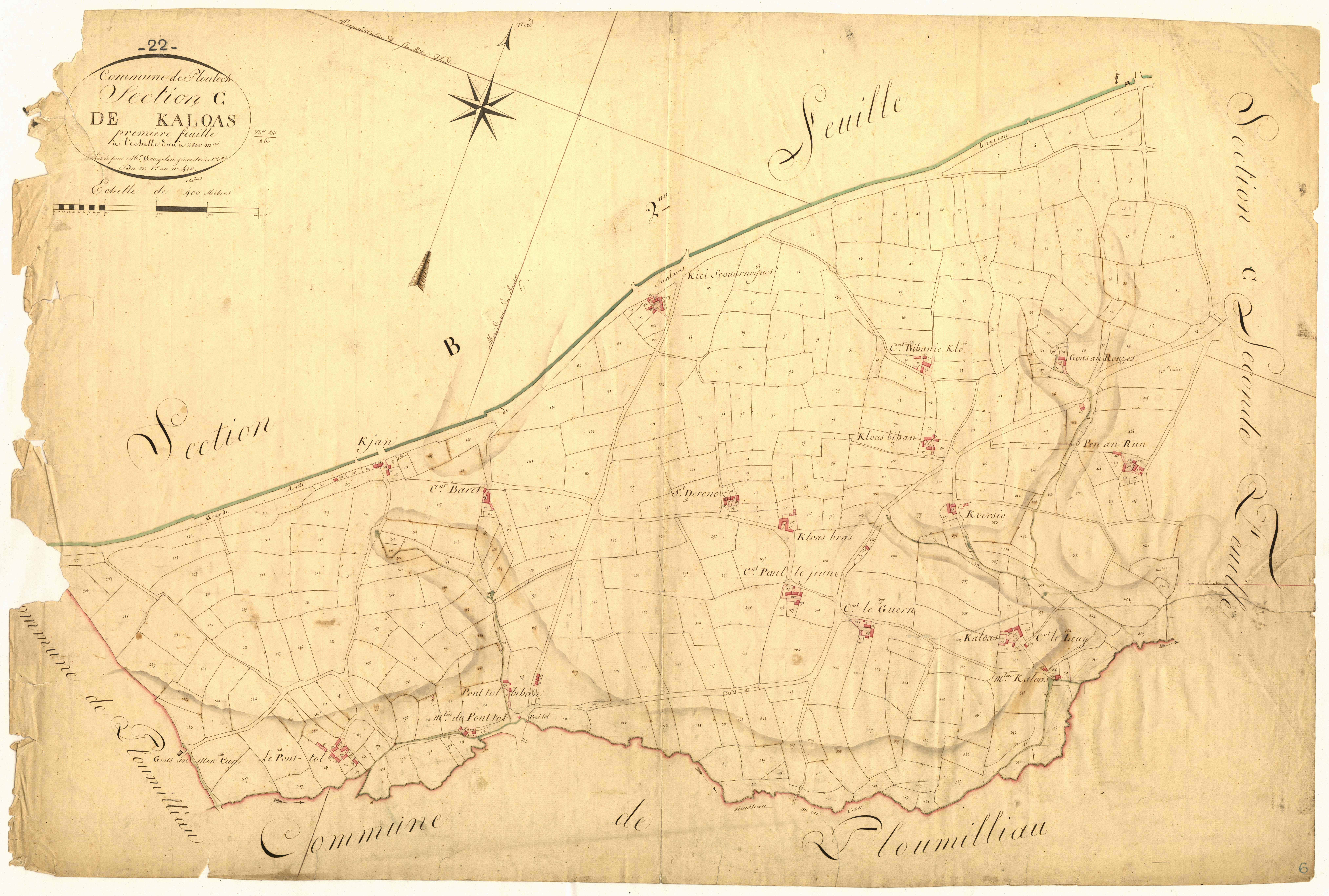 Ploulec'h - Section C, 1re feuille