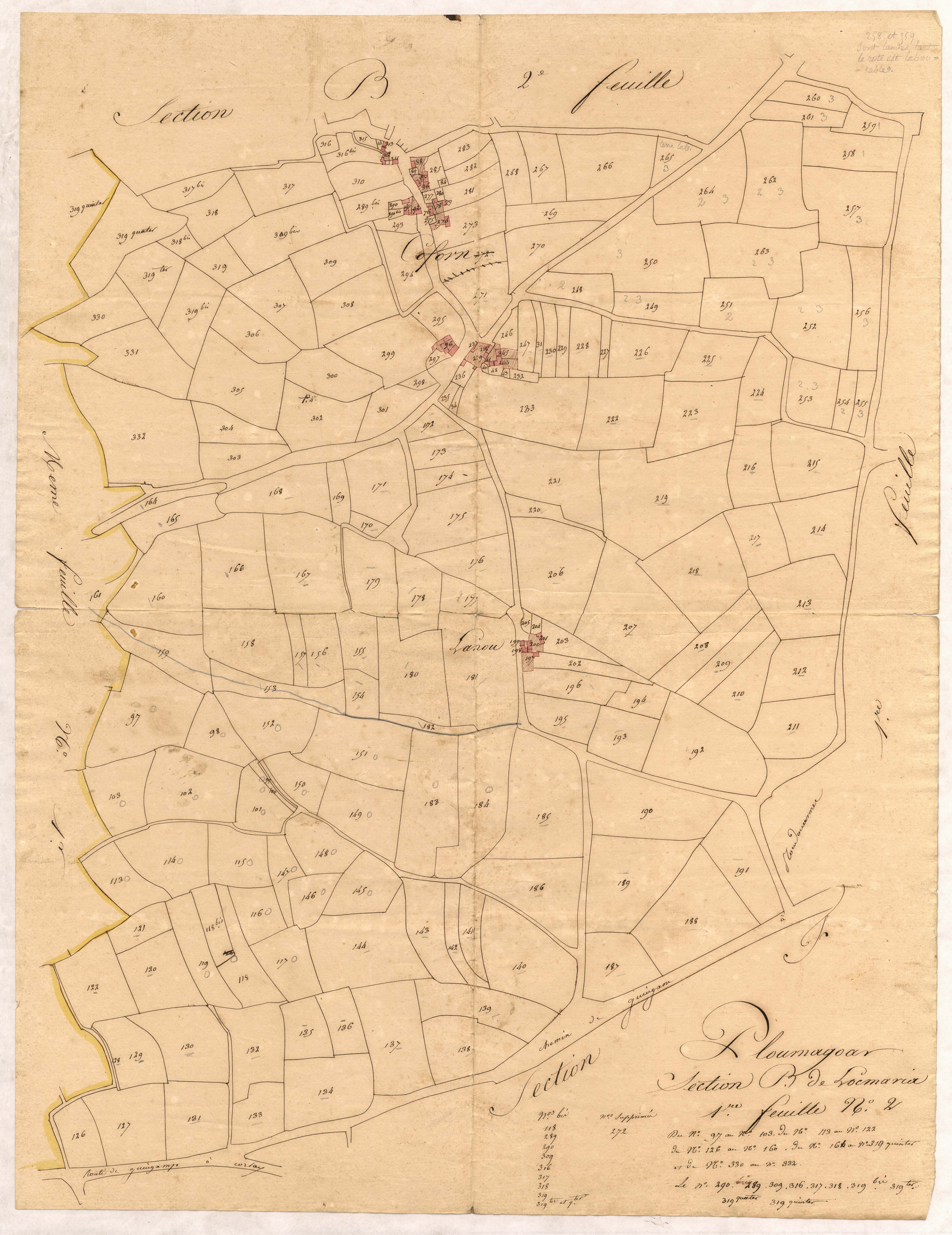 Ploumagoar - Section B, 2e feuille