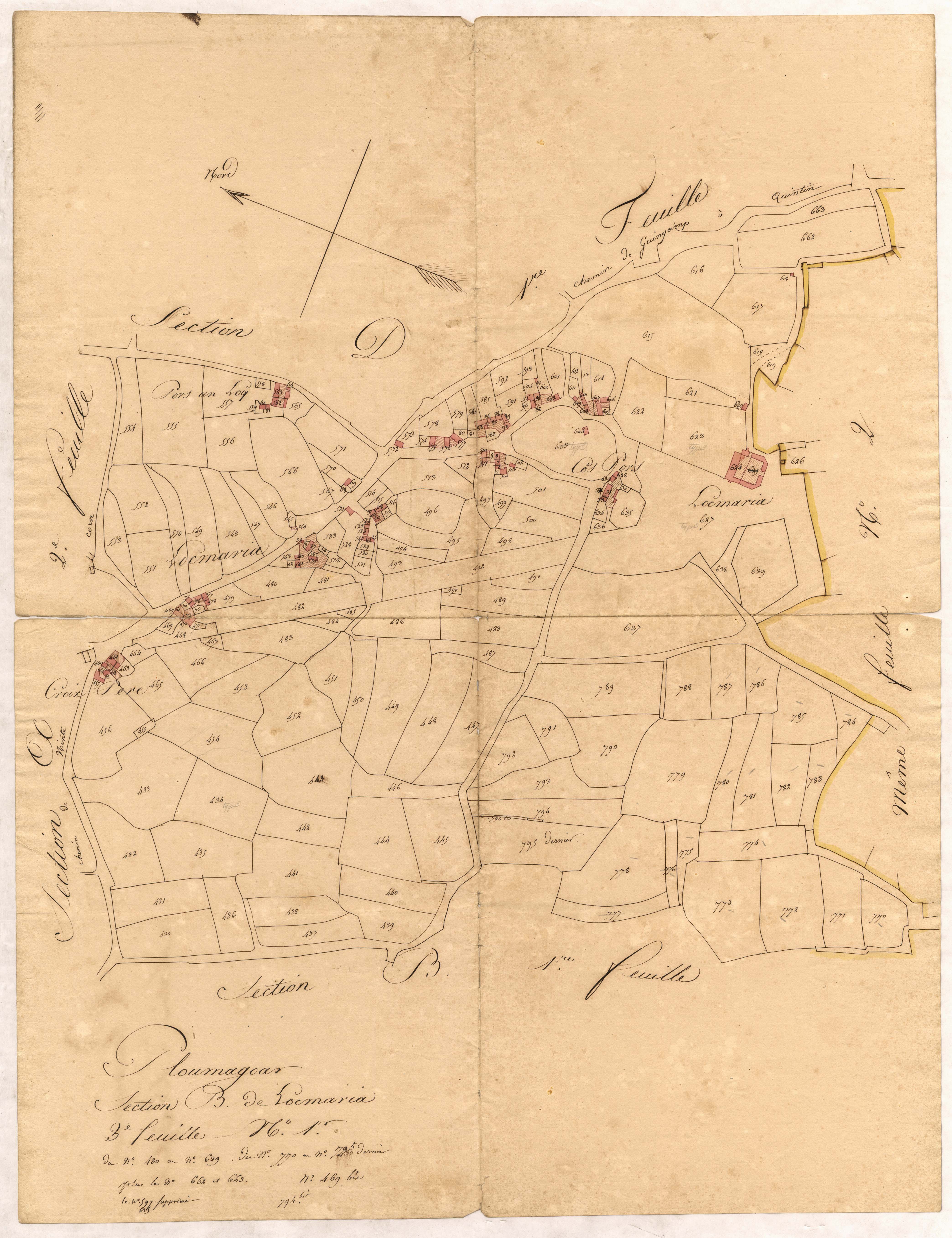 Ploumagoar - Section B, 3e feuille