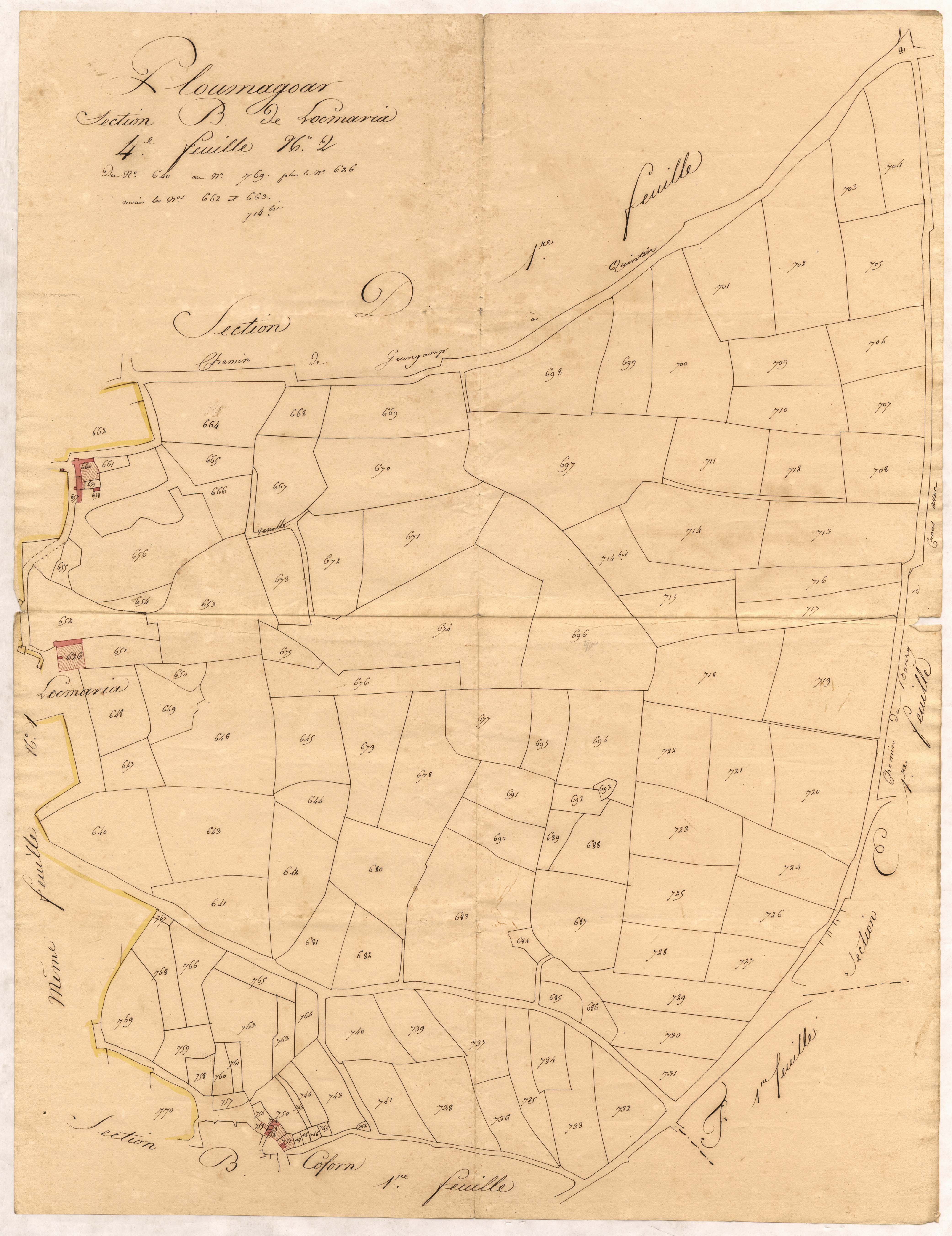Ploumagoar - Section B, 4e feuille