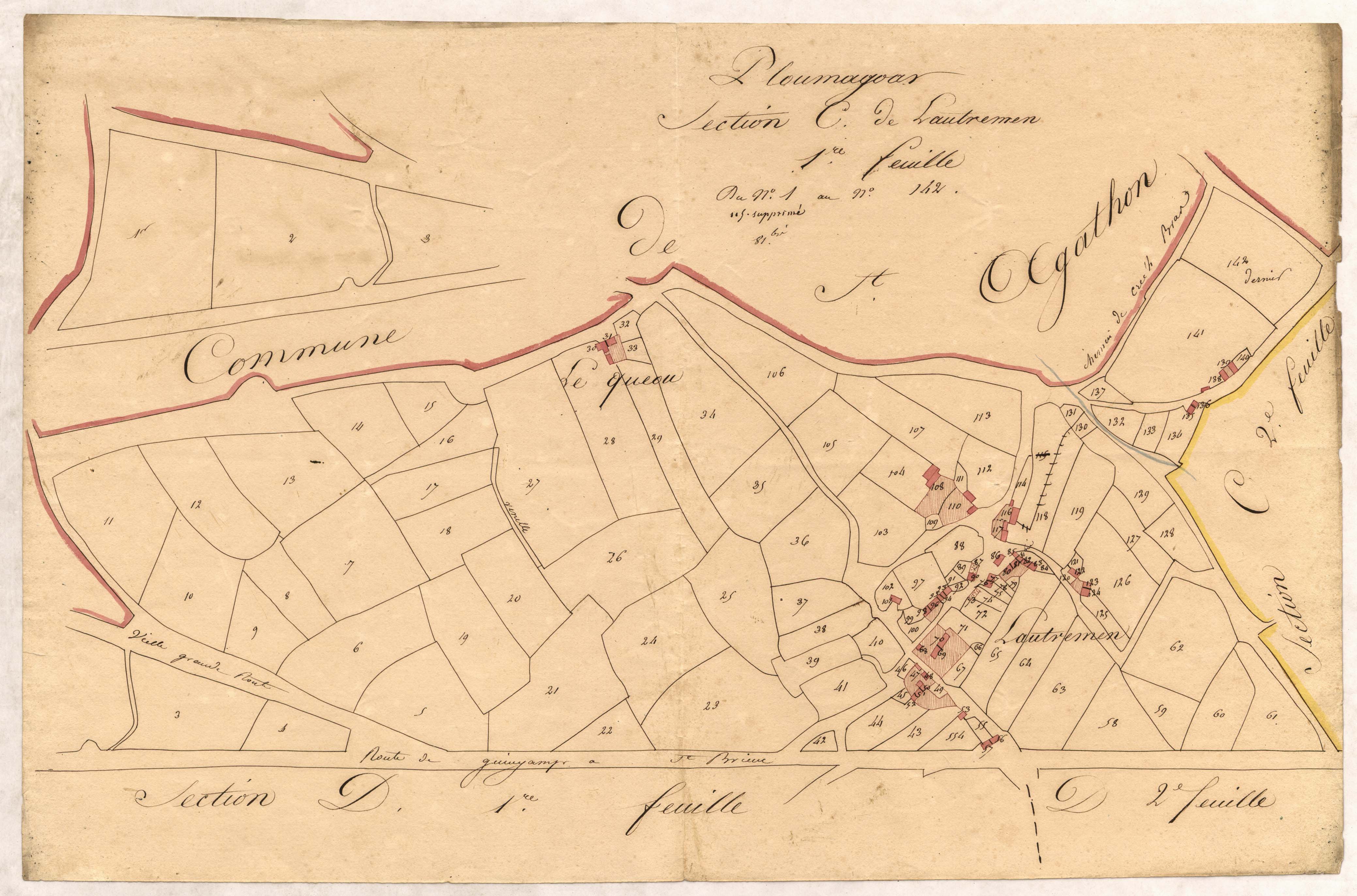 Ploumagoar - Section C, 1re feuille