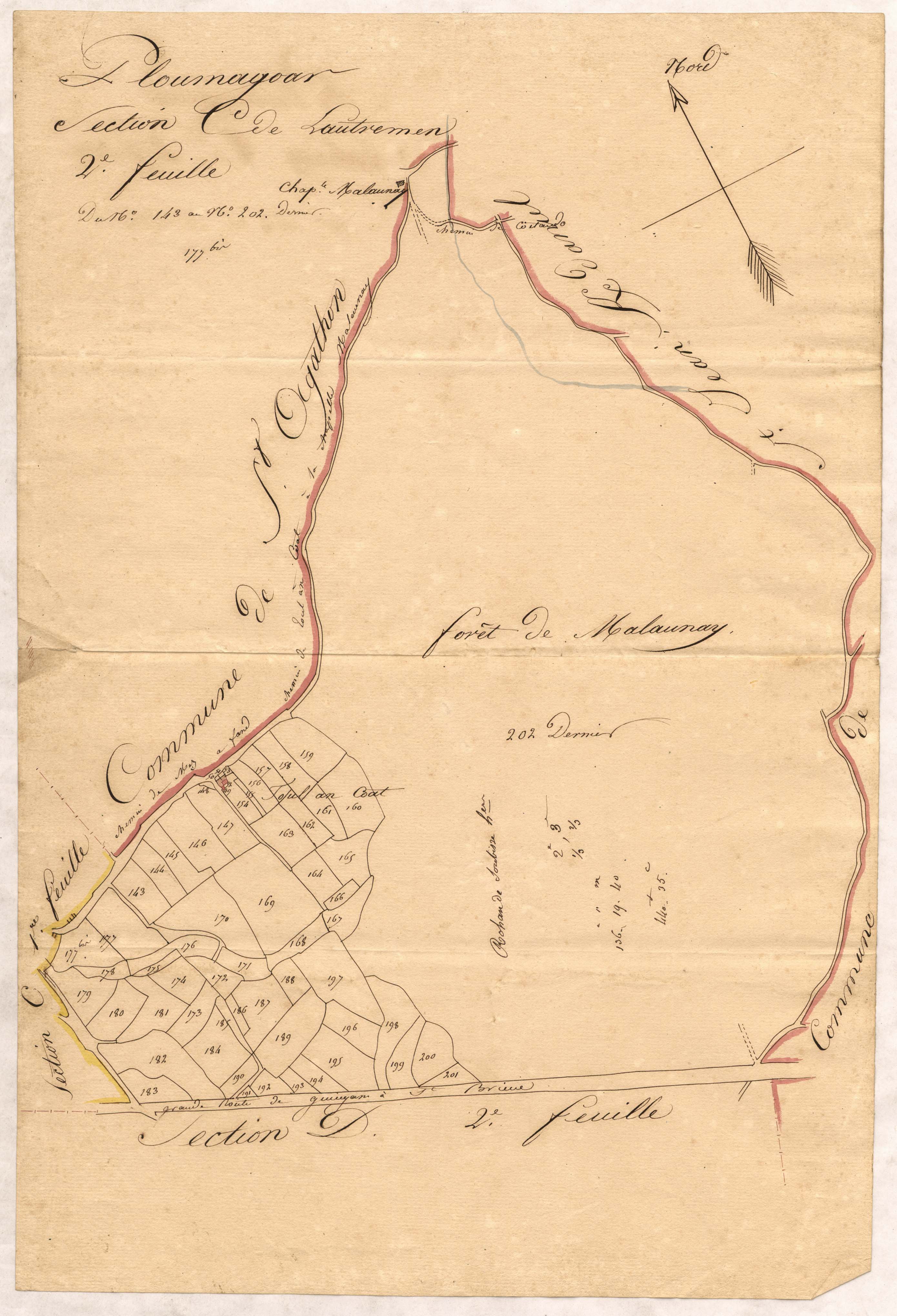 Ploumagoar - Section C, 2e feuille