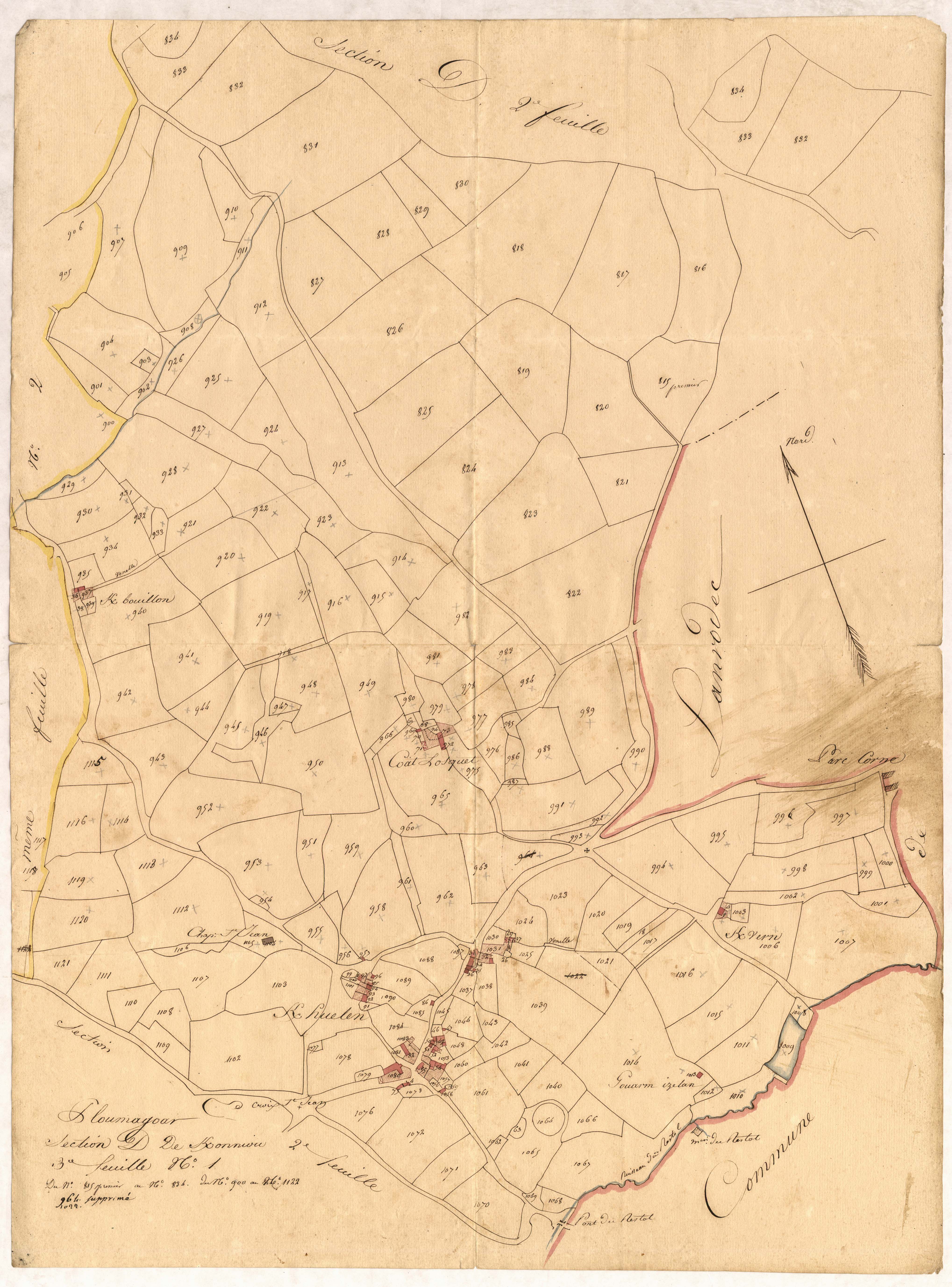Ploumagoar - Section D, 3e feuille