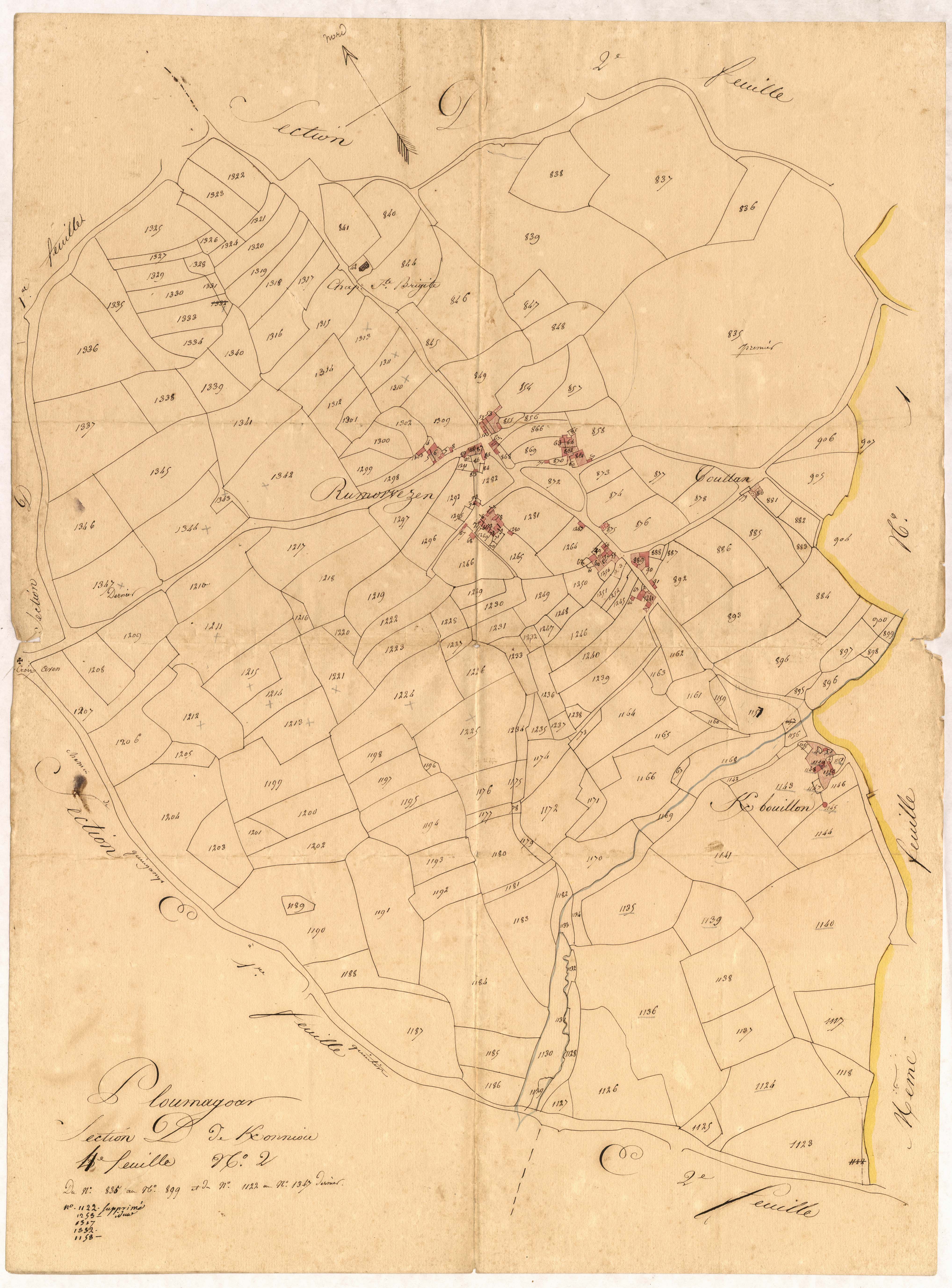 Ploumagoar - Section D, 4e feuille