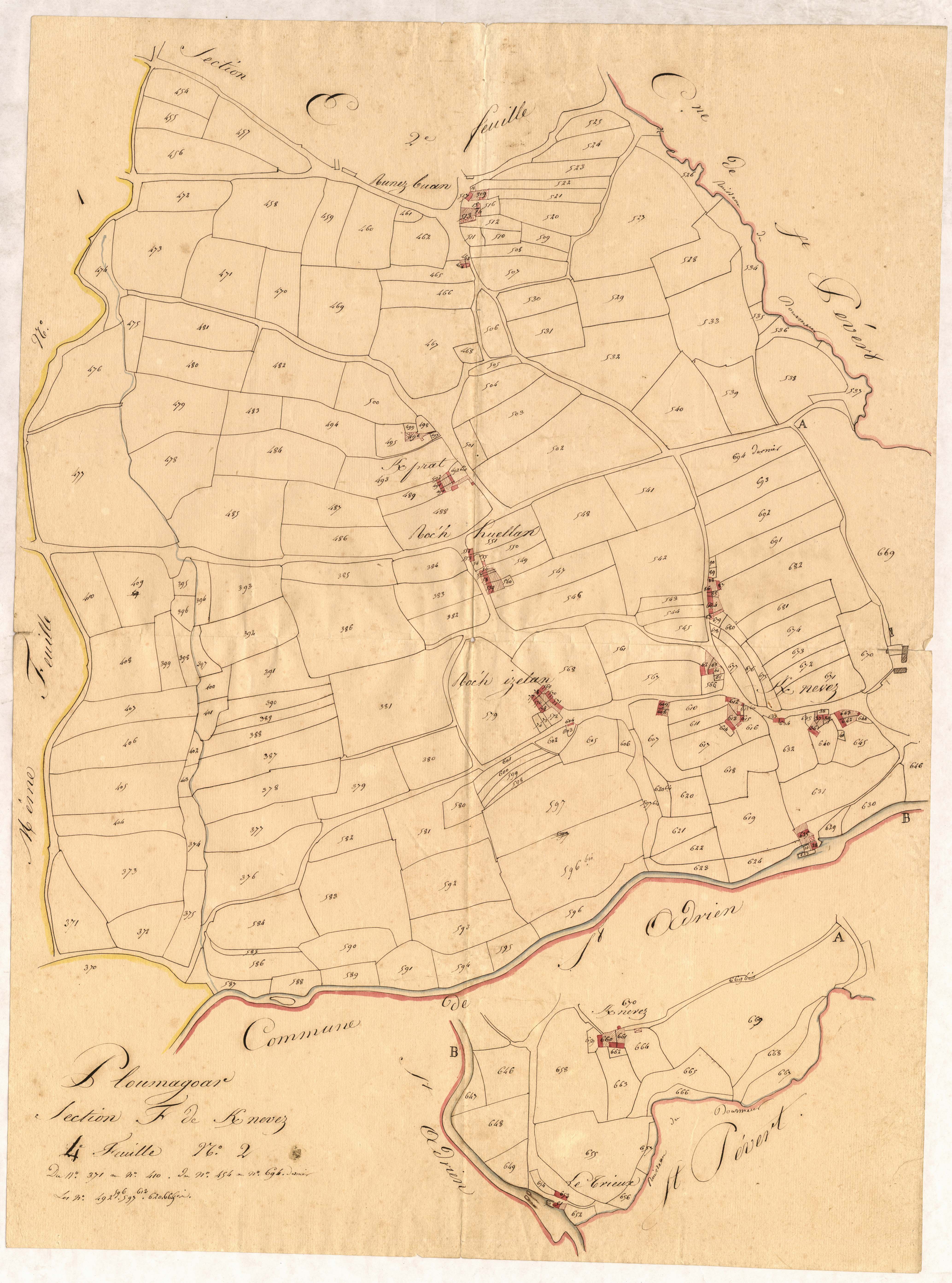 Ploumagoar - Section F, 4e feuille