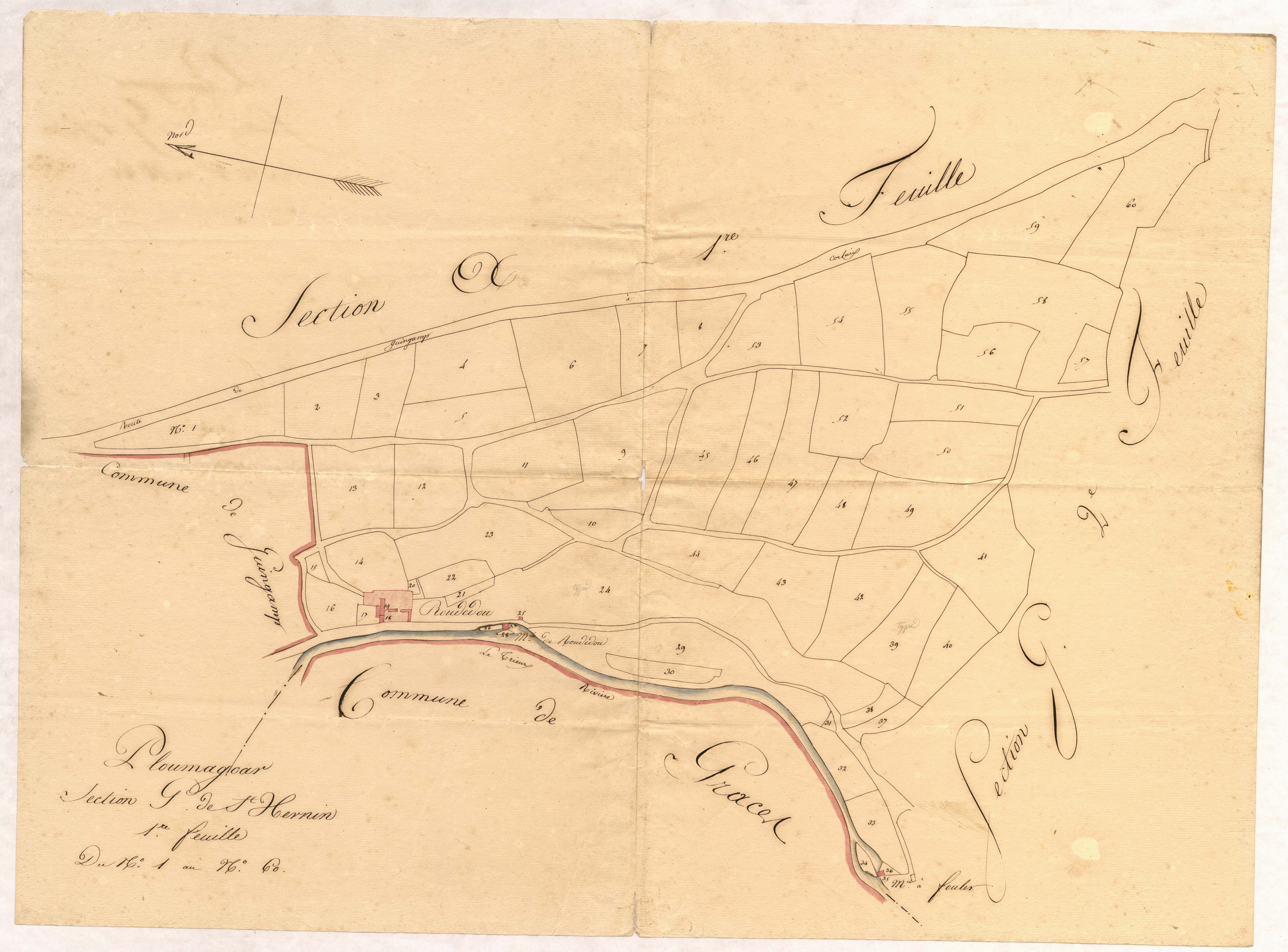 Ploumagoar - Section G, 1re feuille