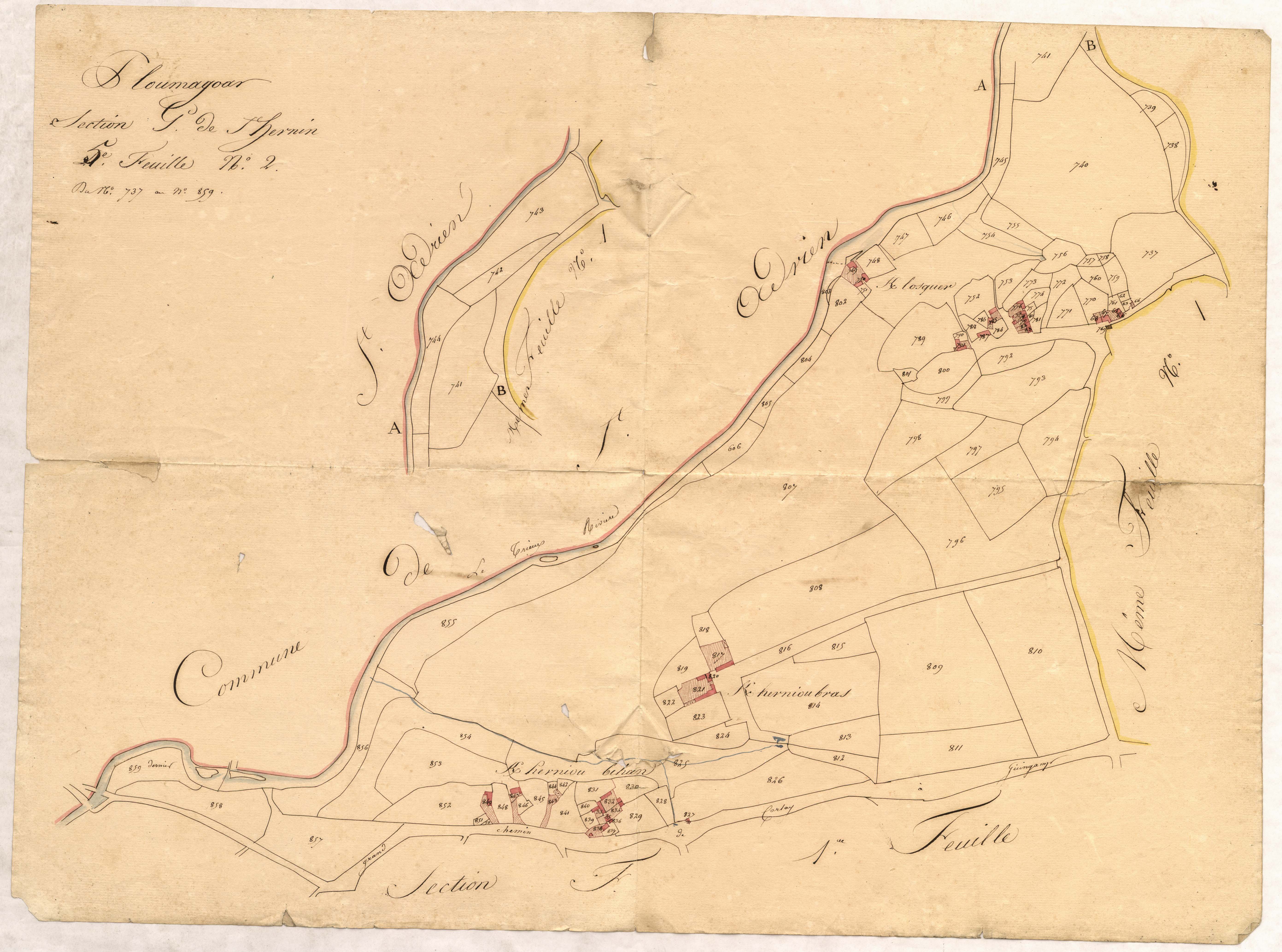 Ploumagoar - Section G, 5e feuille