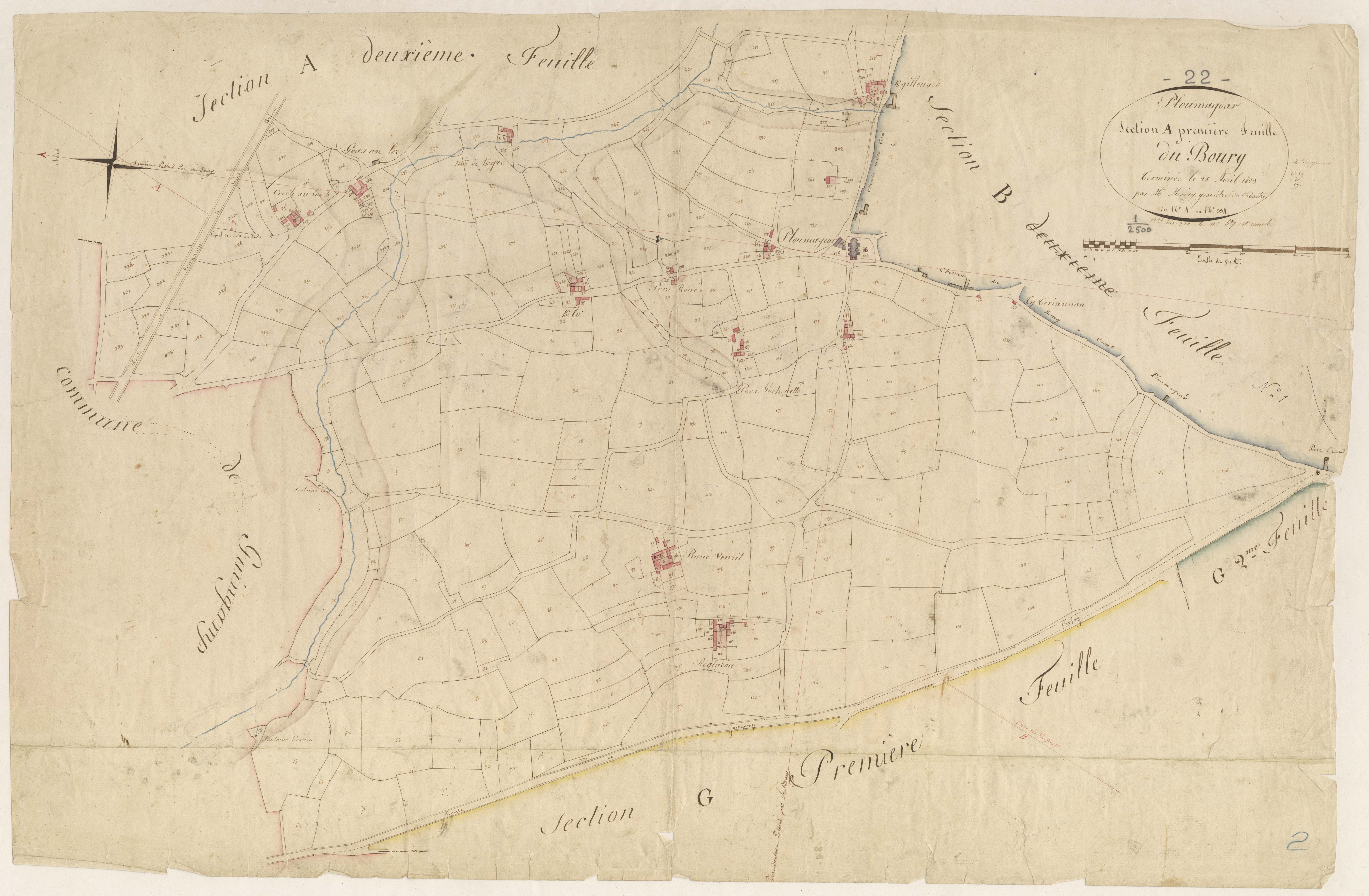 Ploumagoar - Section A, 1re feuille