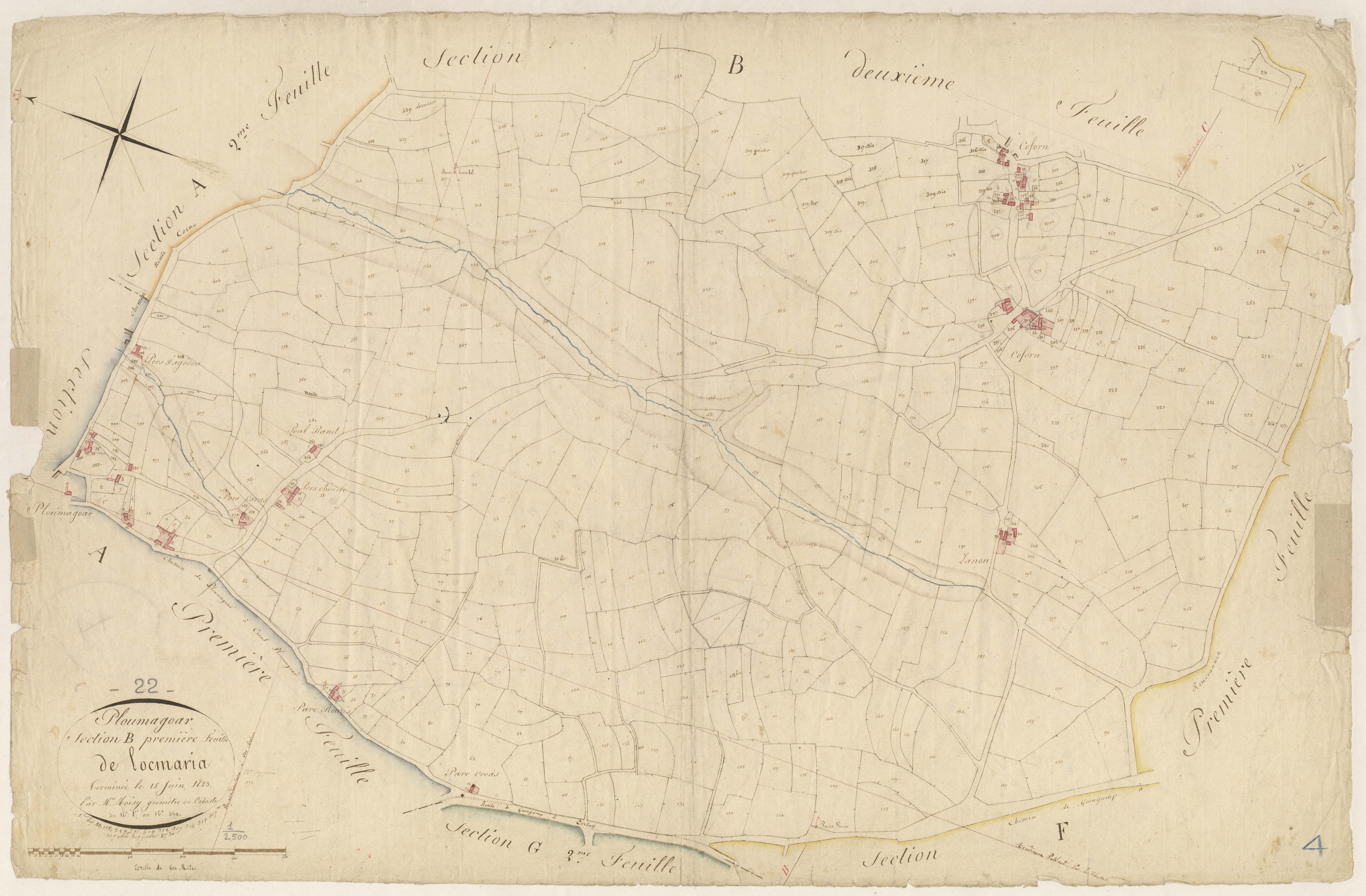 Ploumagoar - Section B, 1re feuille