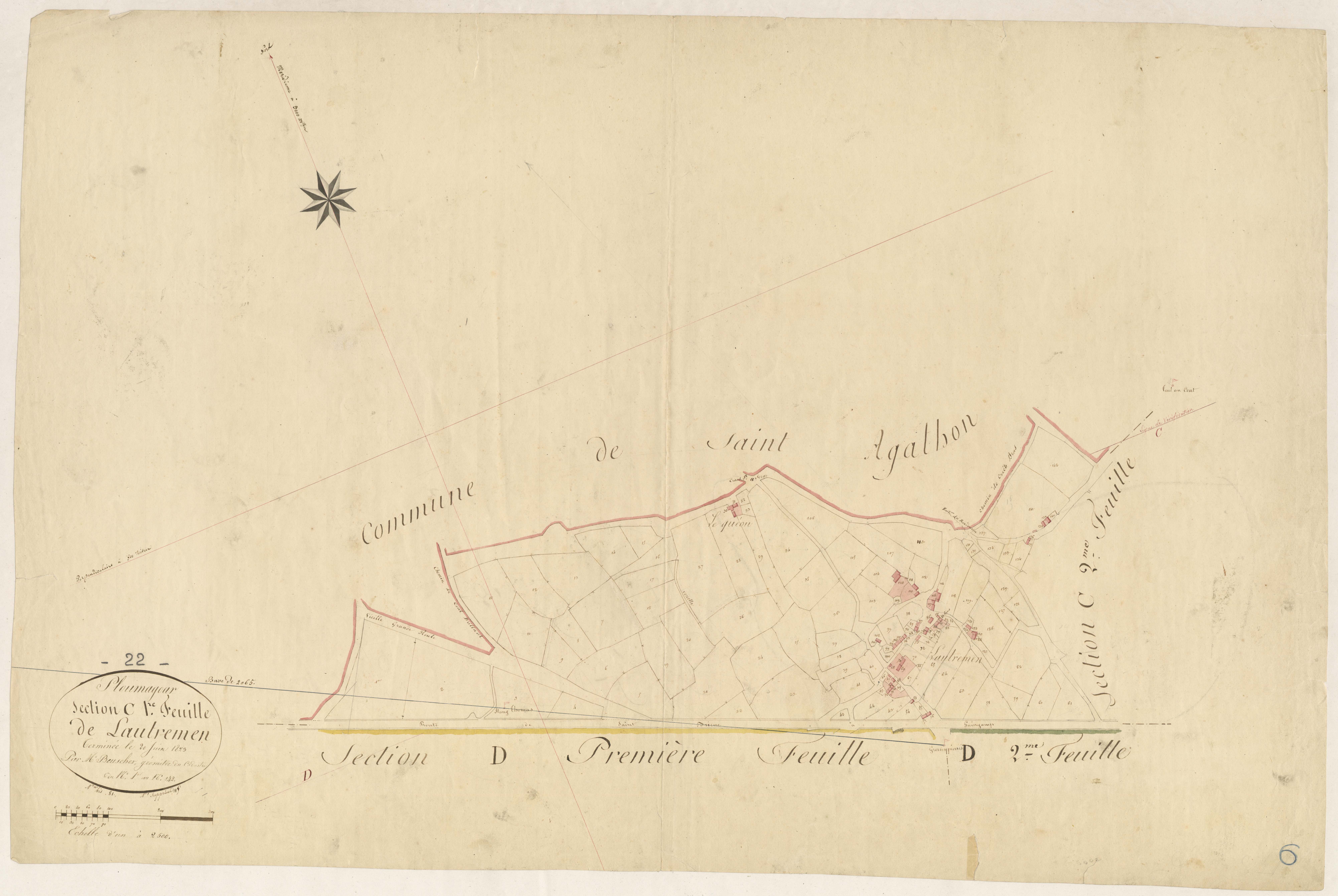 Ploumagoar - Section C, 1re feuille