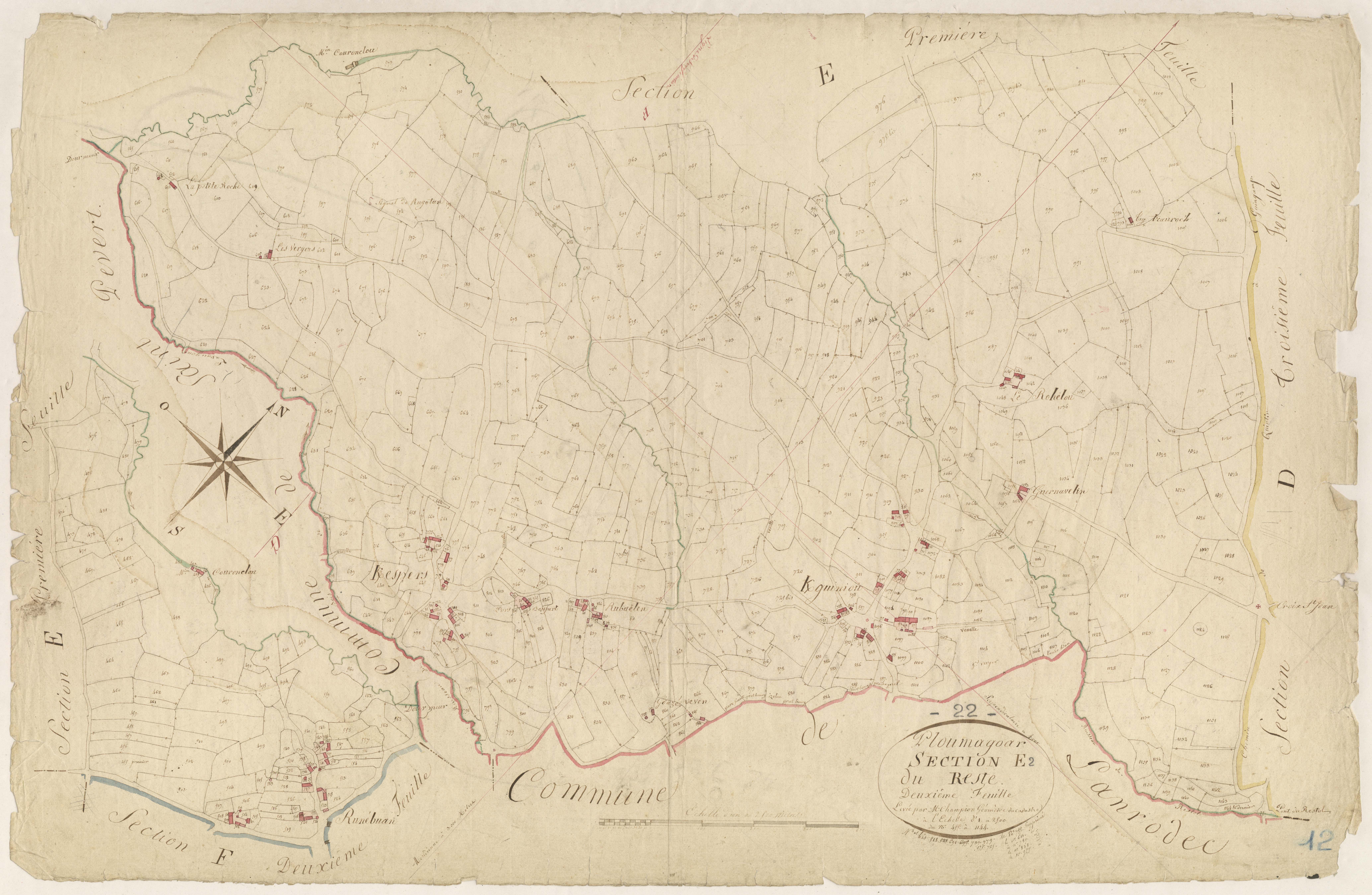 Ploumagoar - Section E, 2e feuille