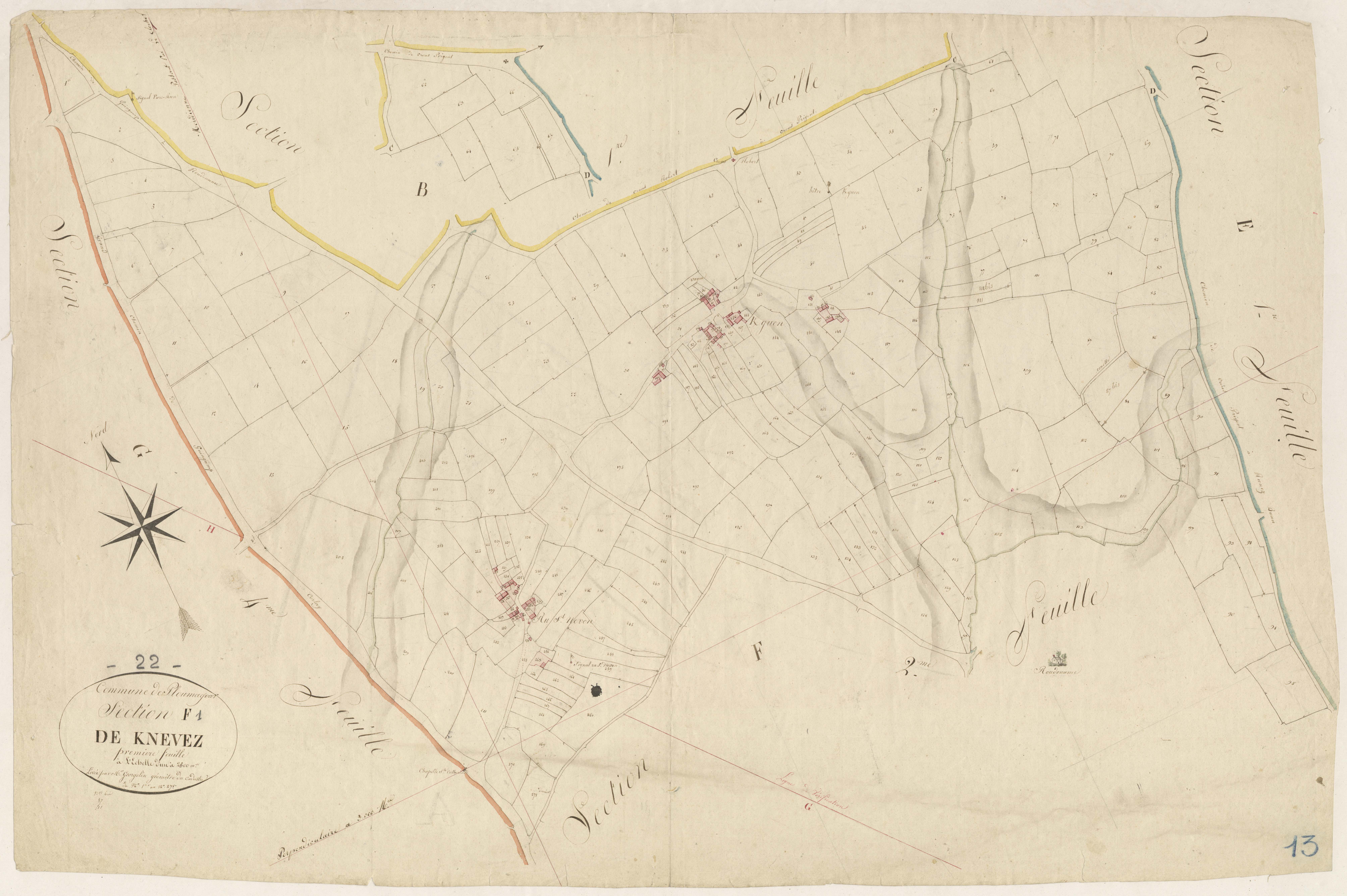 Ploumagoar - Section F, 1re feuille