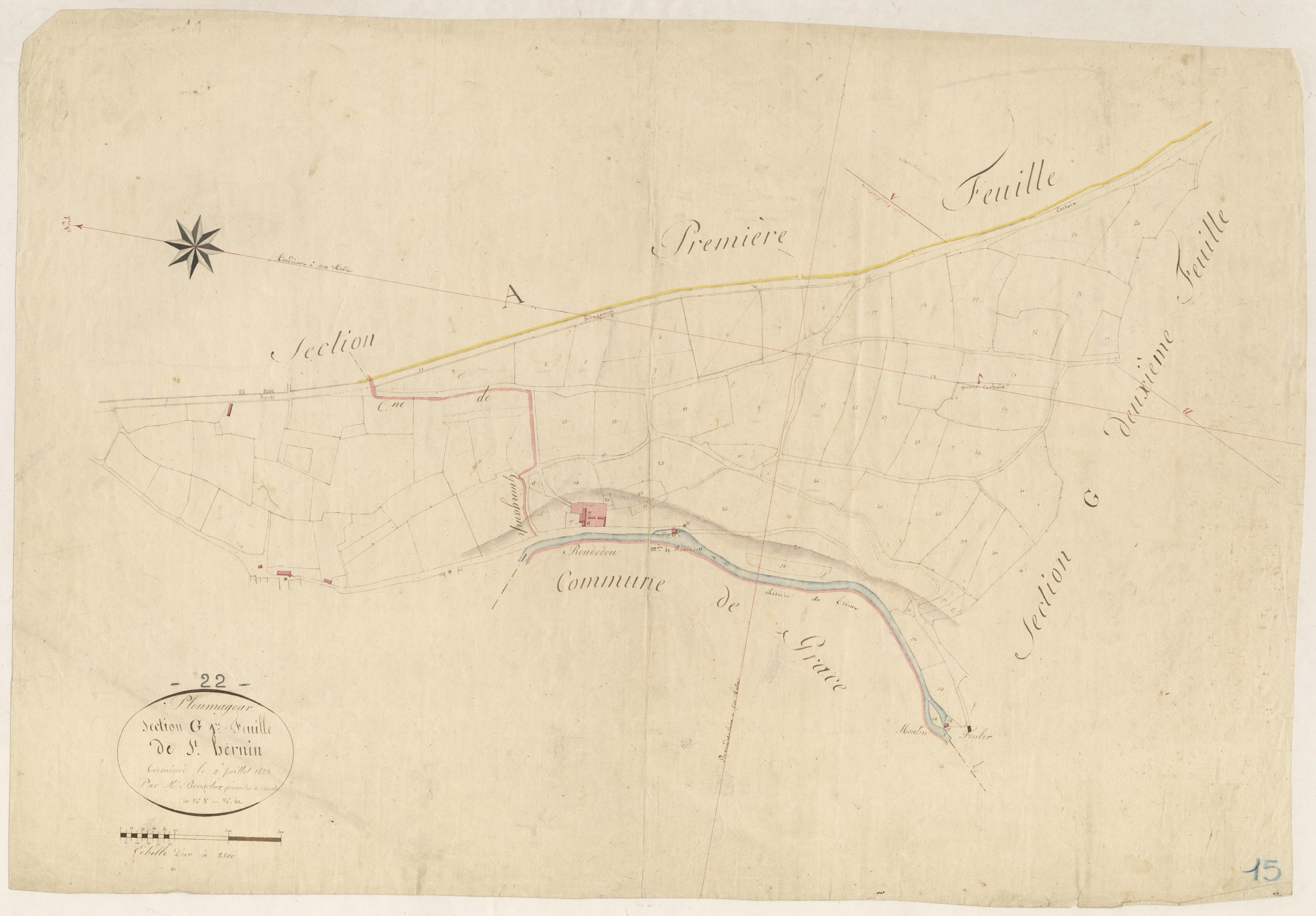 Ploumagoar - Section G, 1re feuille