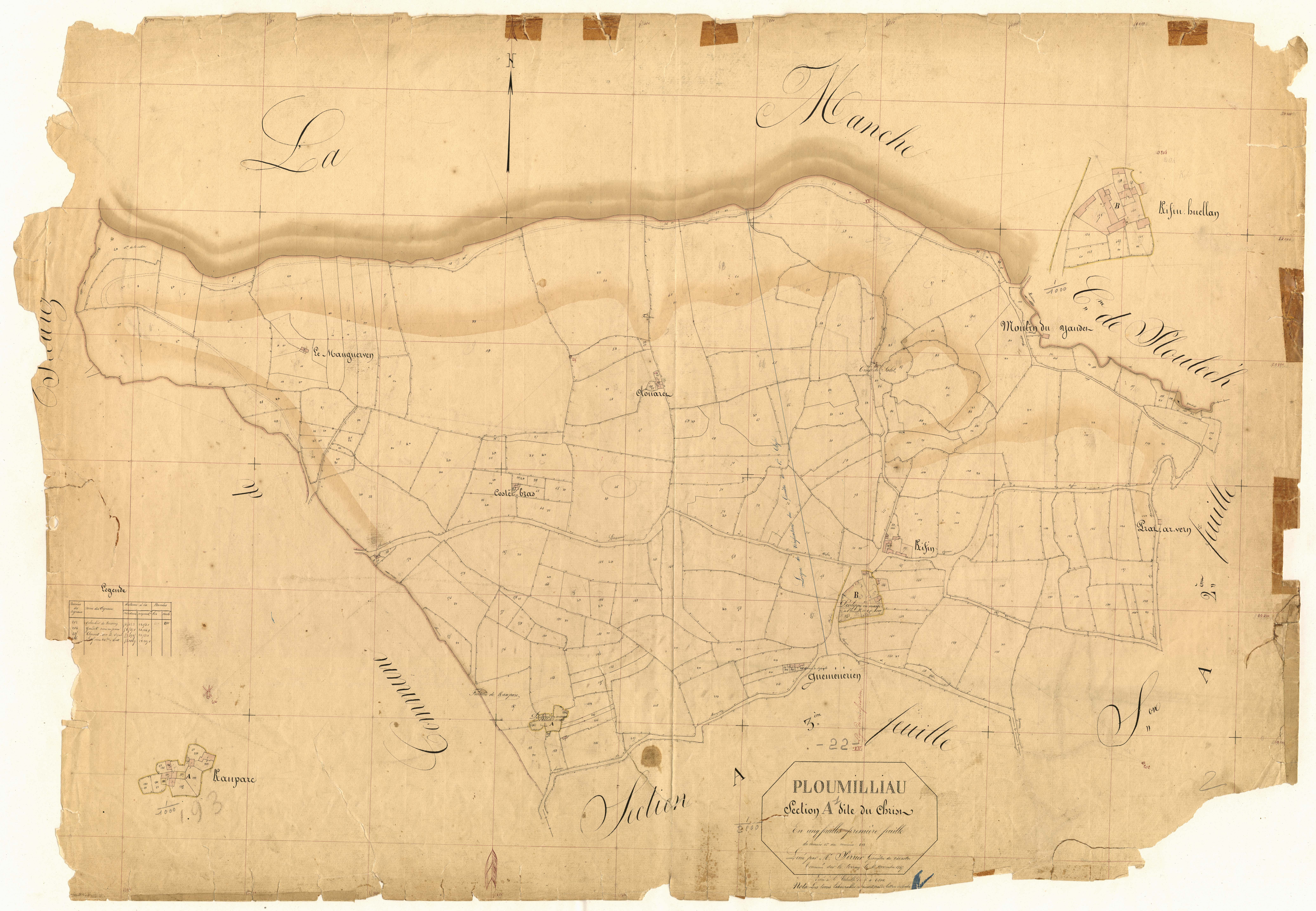 Ploumilliau - Section A, 1re feuille