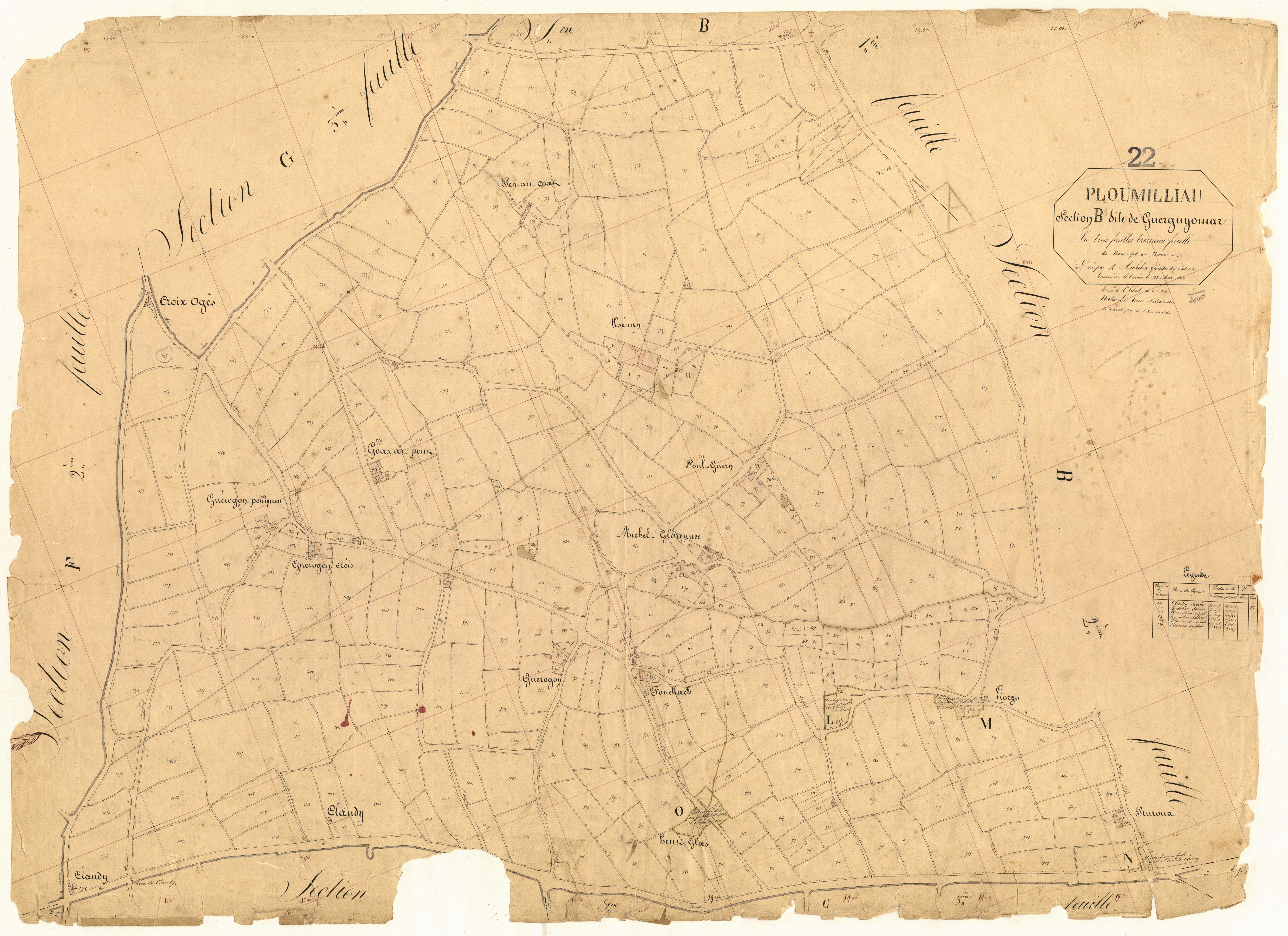 Ploumilliau - Section B, 3e feuille