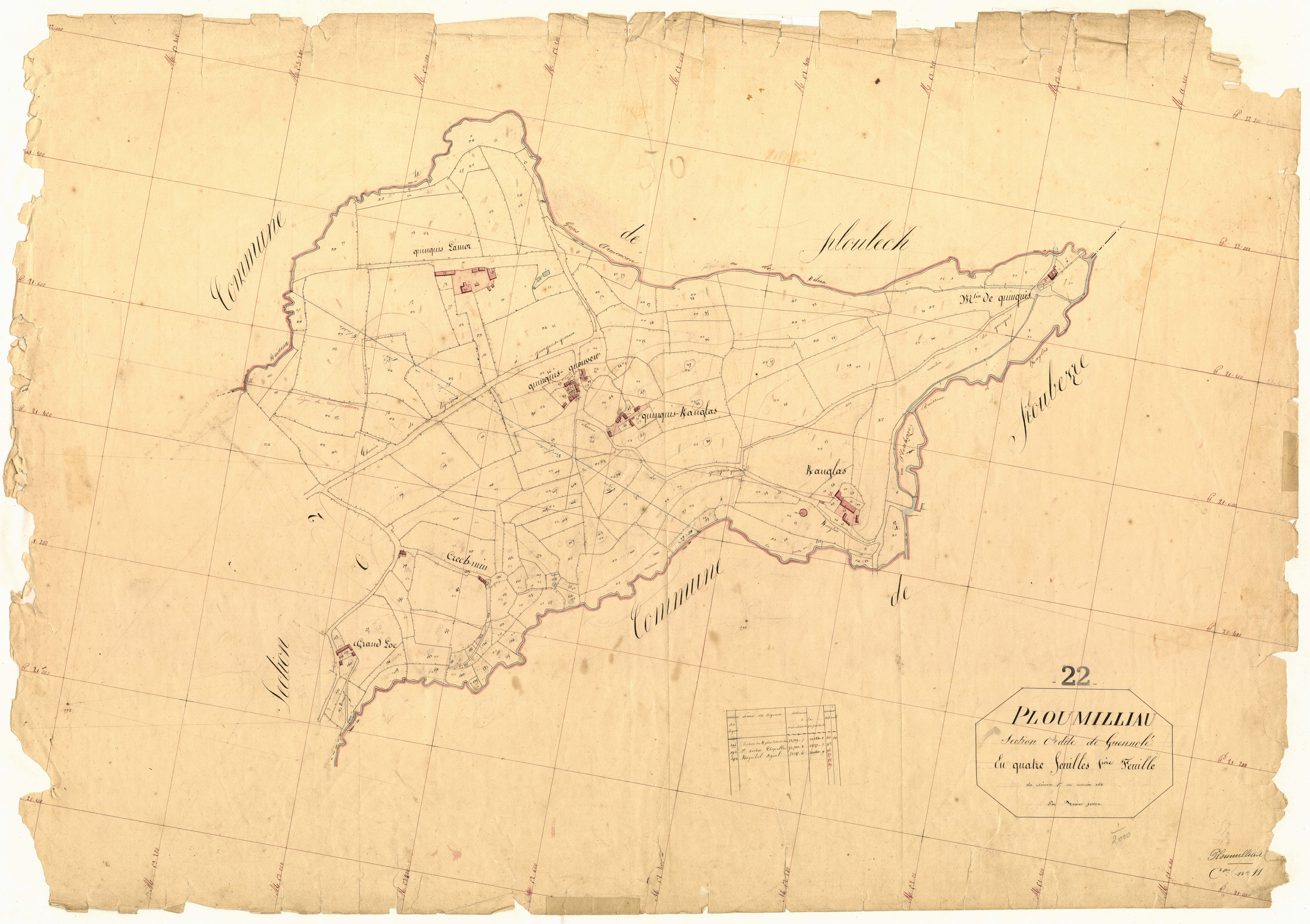 Ploumilliau - Section C, 1re feuille
