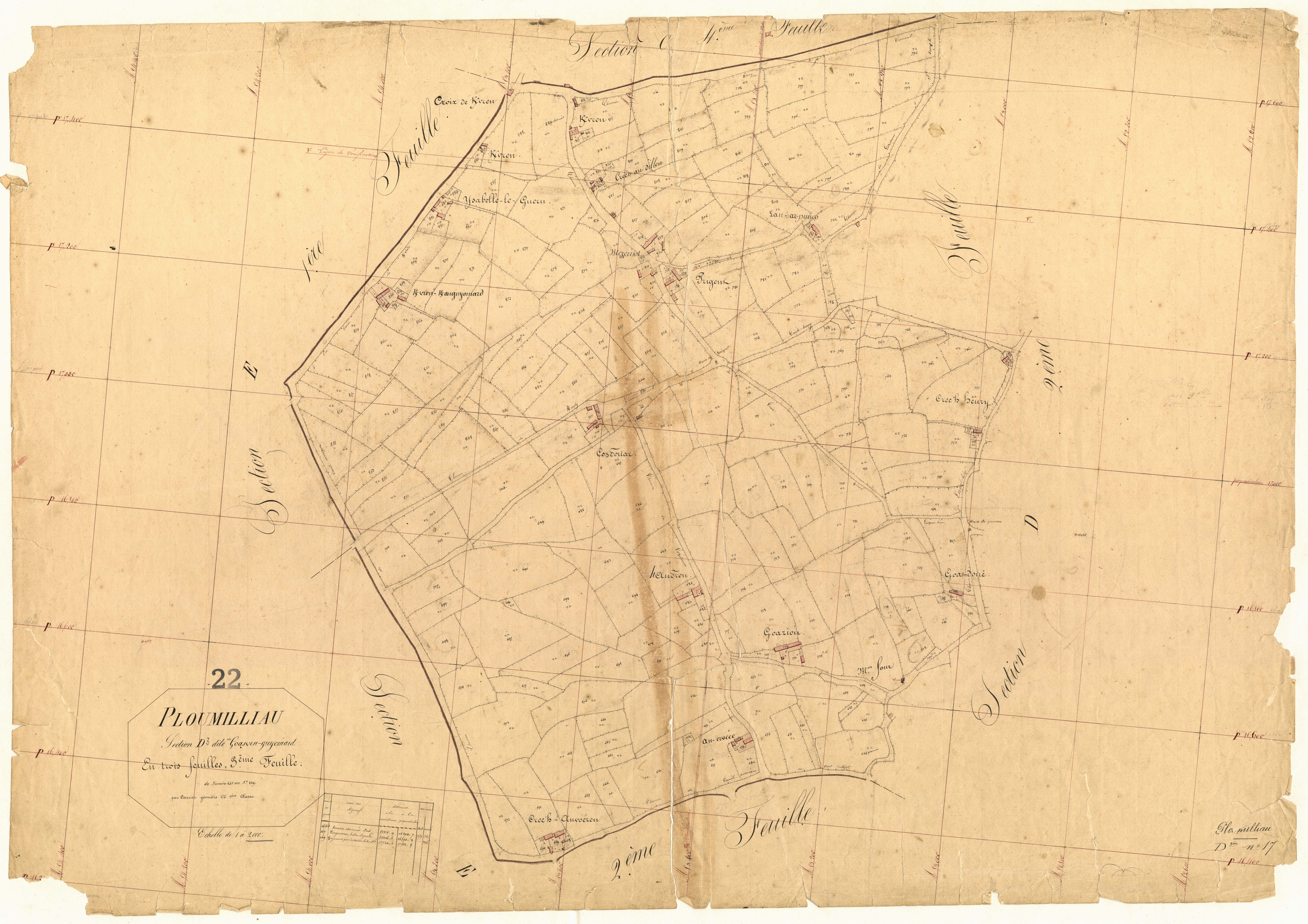 Ploumilliau - Section D, 3e feuille