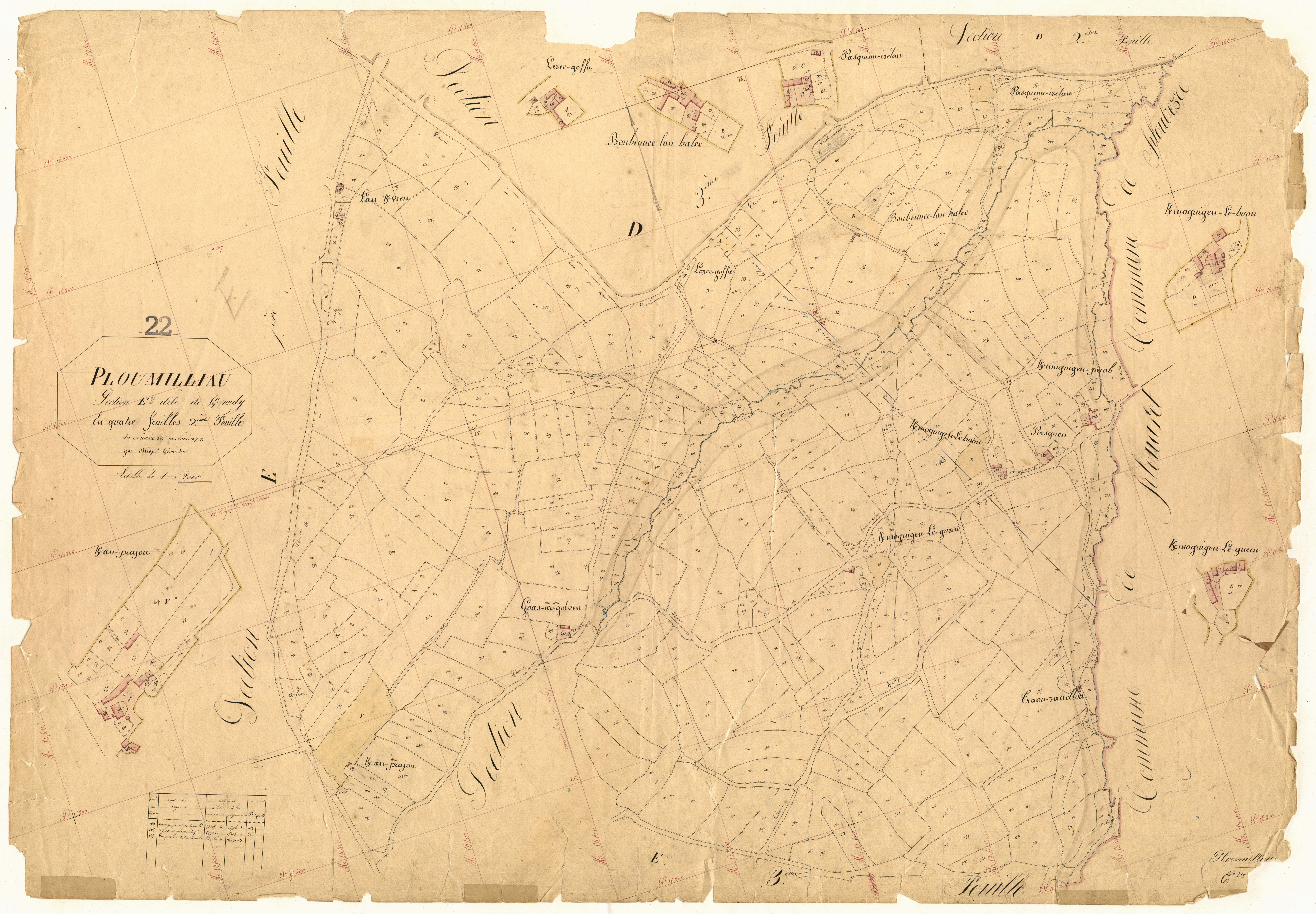 Ploumilliau - Section E, 2e feuille