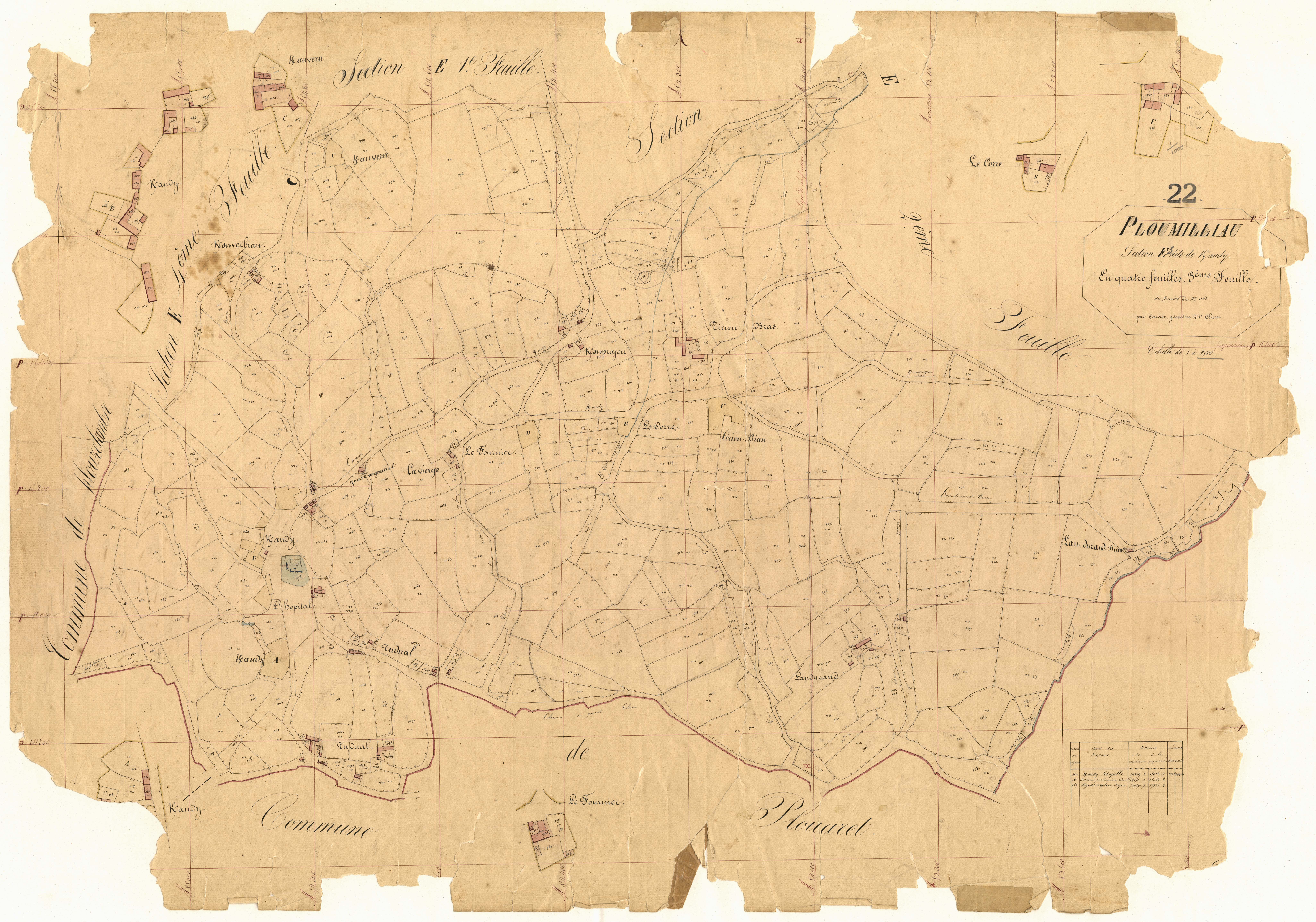 Ploumilliau - Section E, 3e feuille