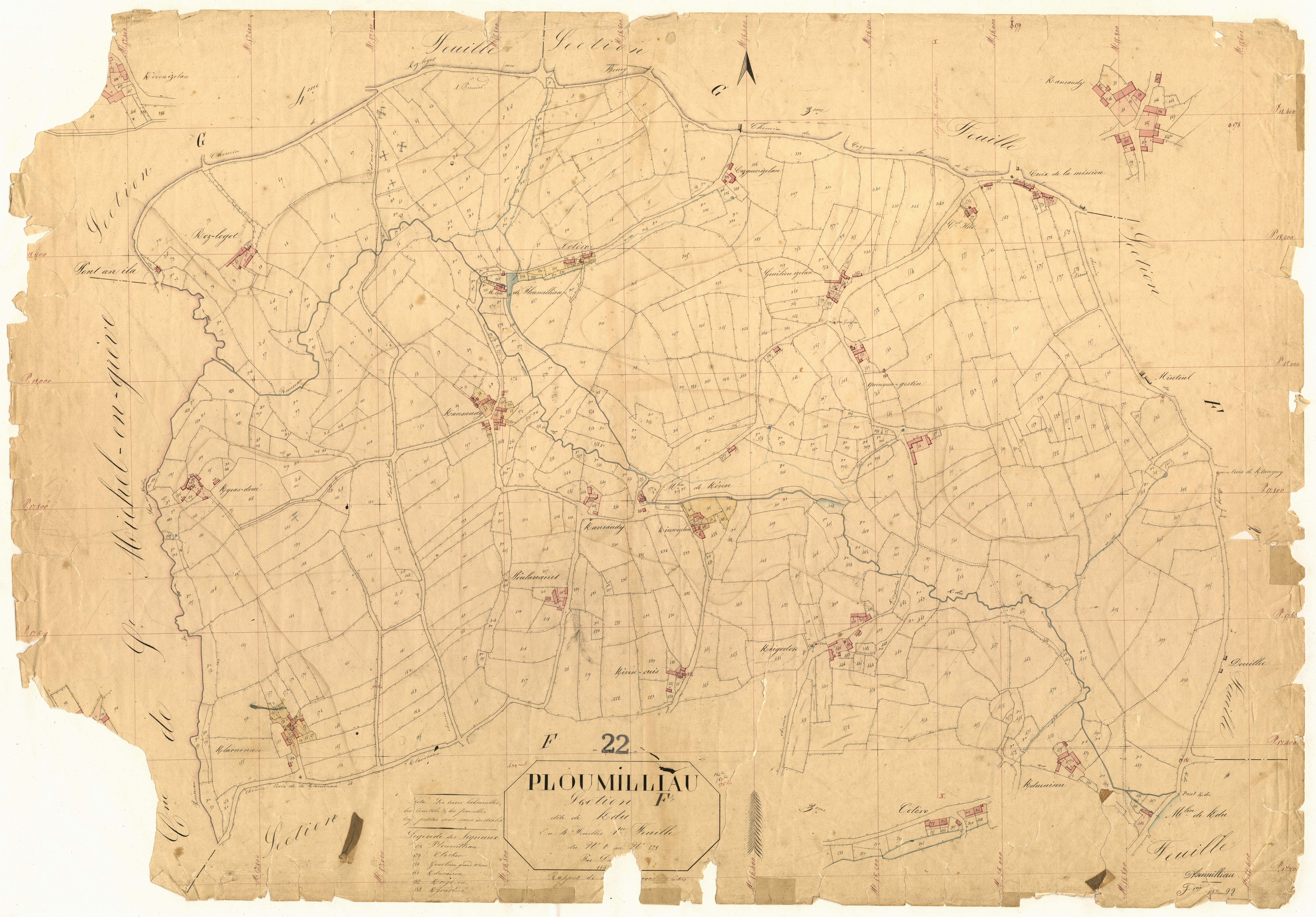 Ploumilliau - Section F, 1re feuille