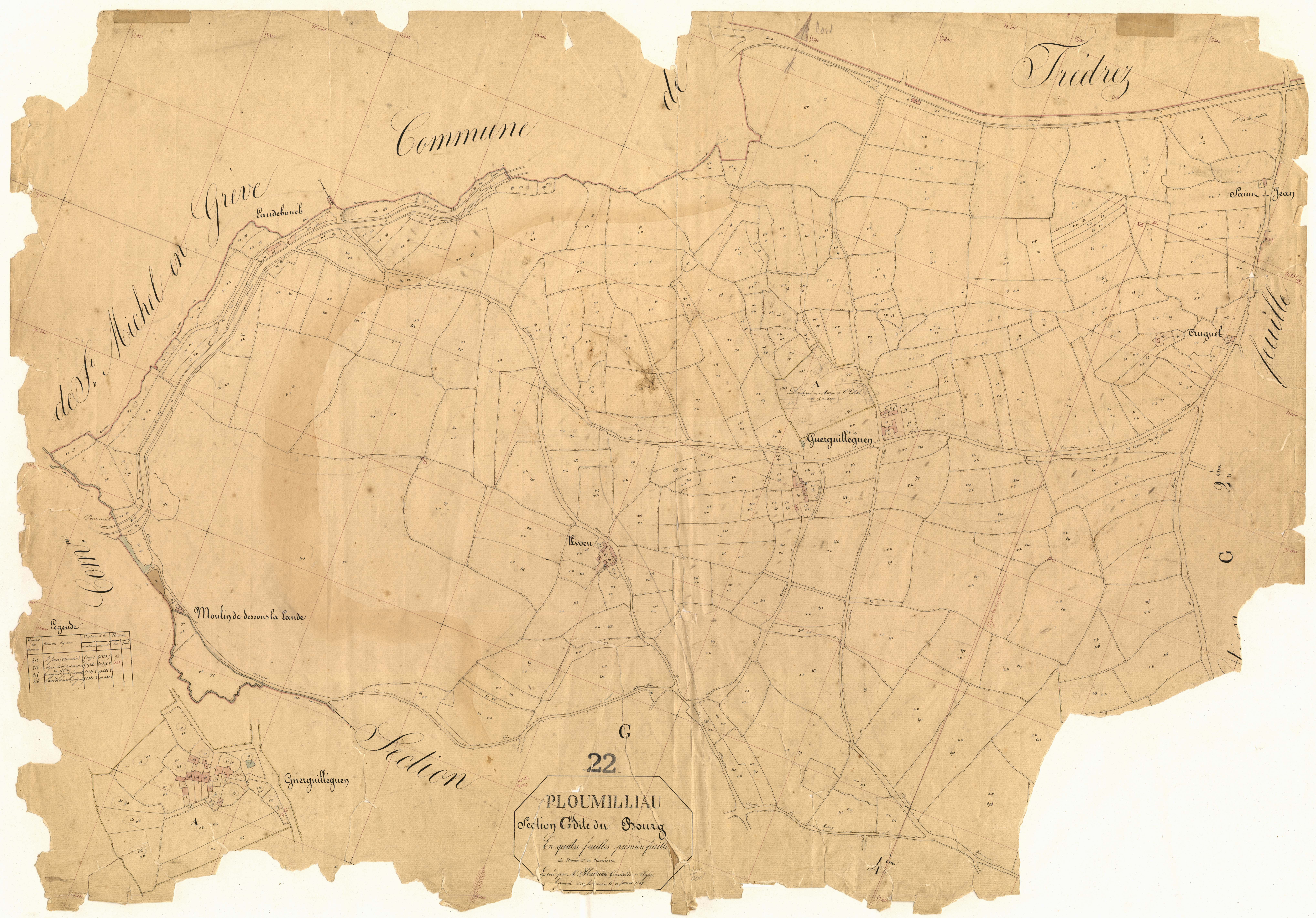 Ploumilliau - Section G, 1re feuille