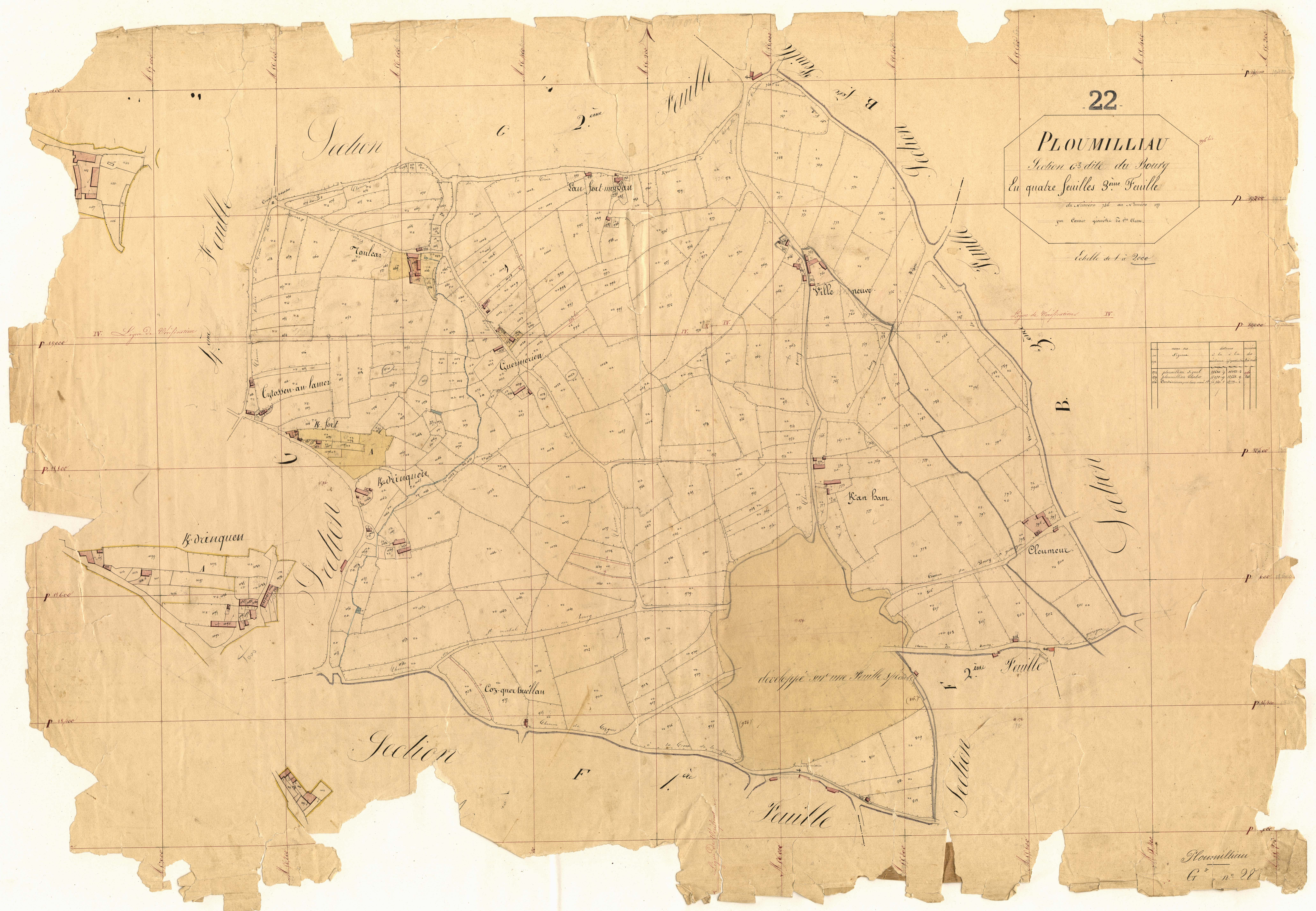 Ploumilliau - Section G, 3e feuille