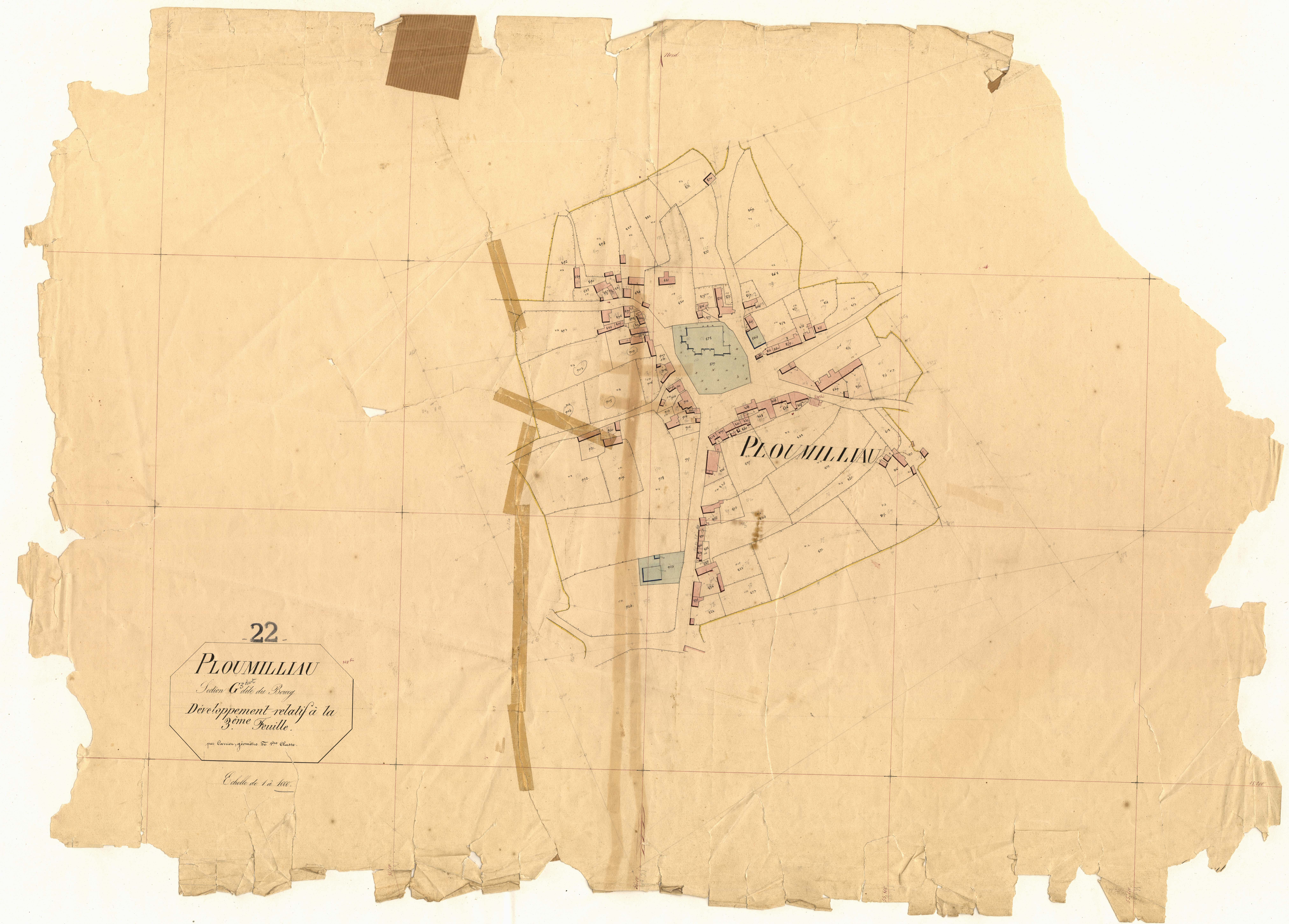 Ploumilliau - Section G, 3e feuille : développement