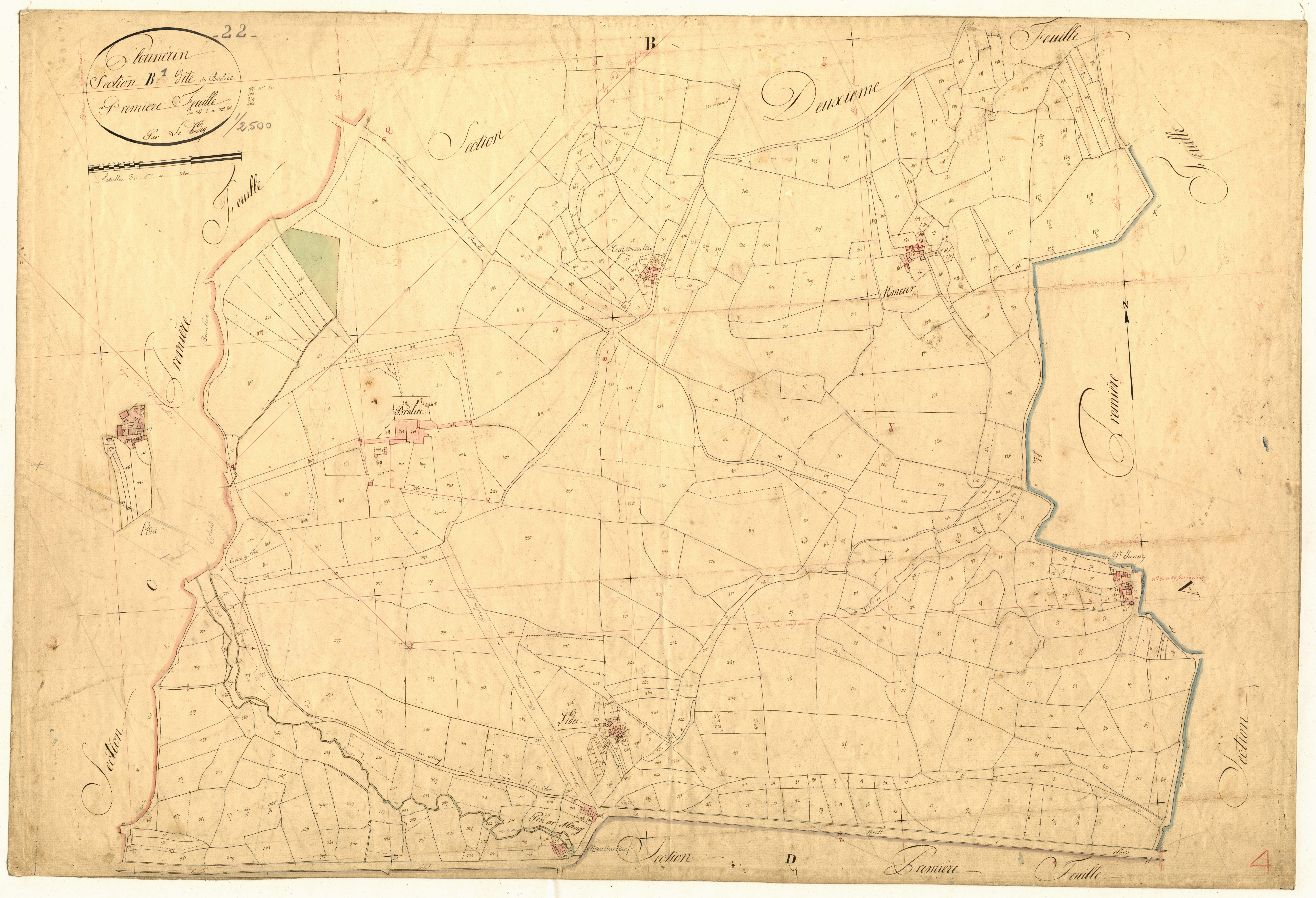 Plounérin - Section B, 1re feuille
