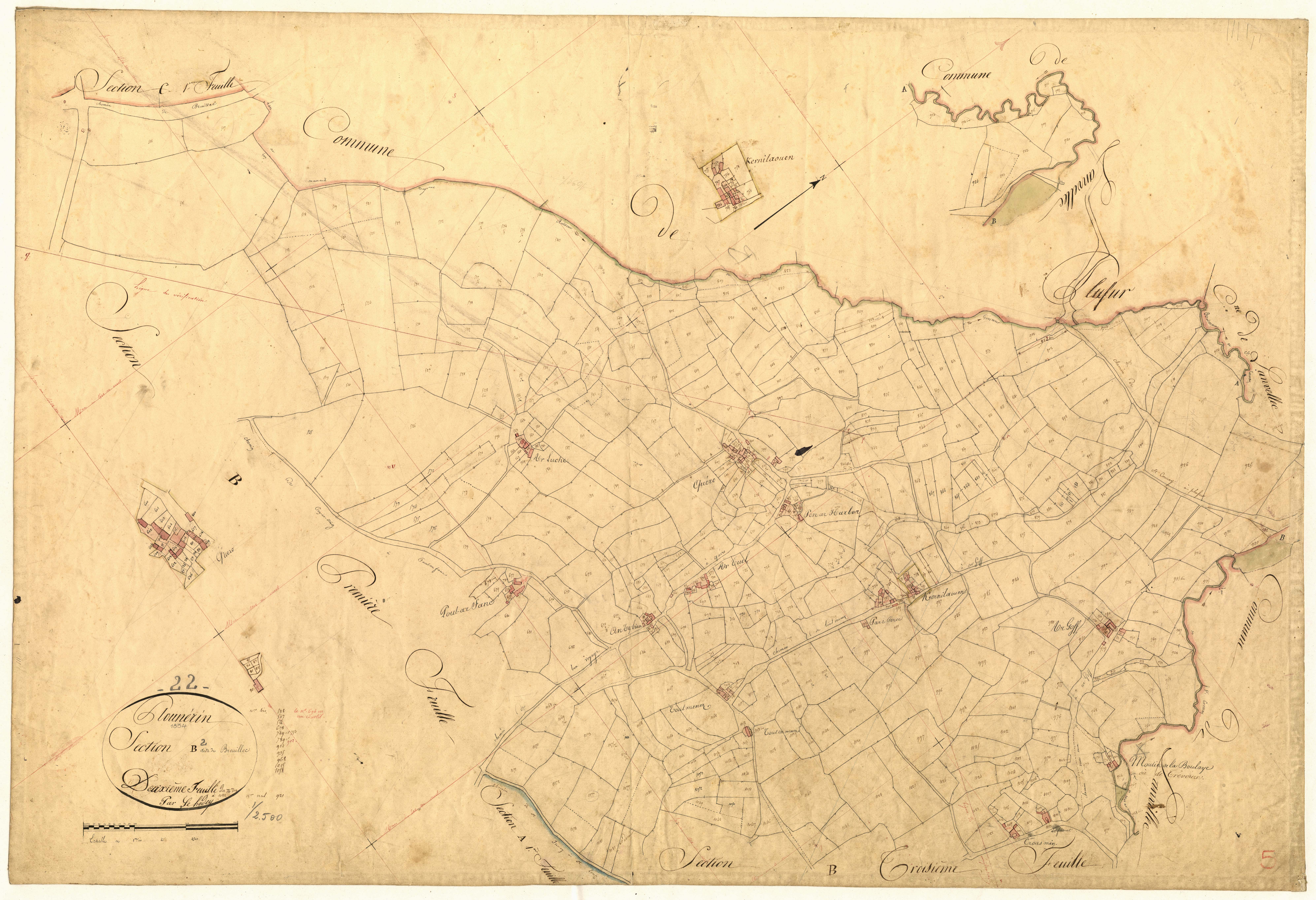 Plounérin - Section B, 2e feuille