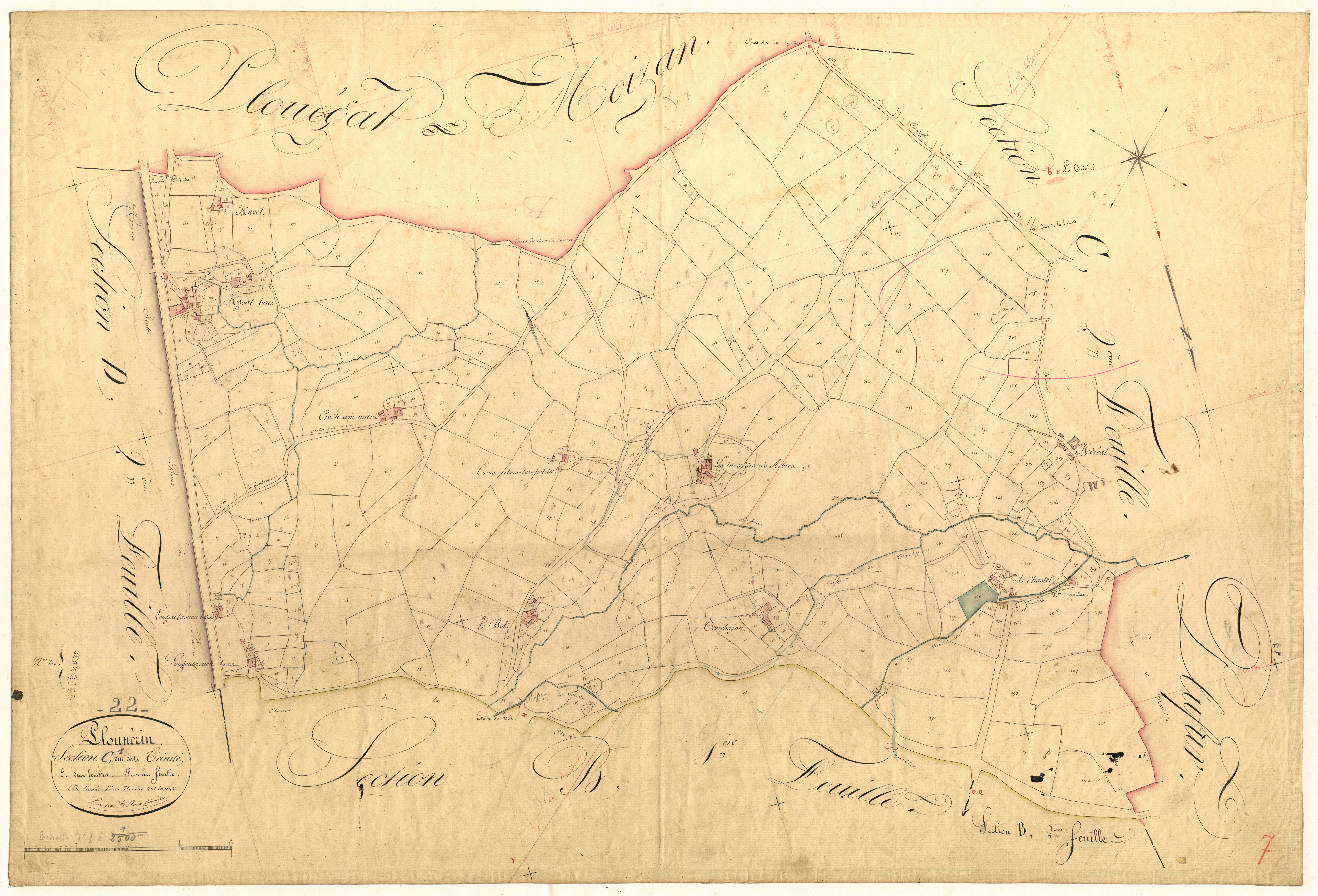 Plounérin - Section C, 1re feuille