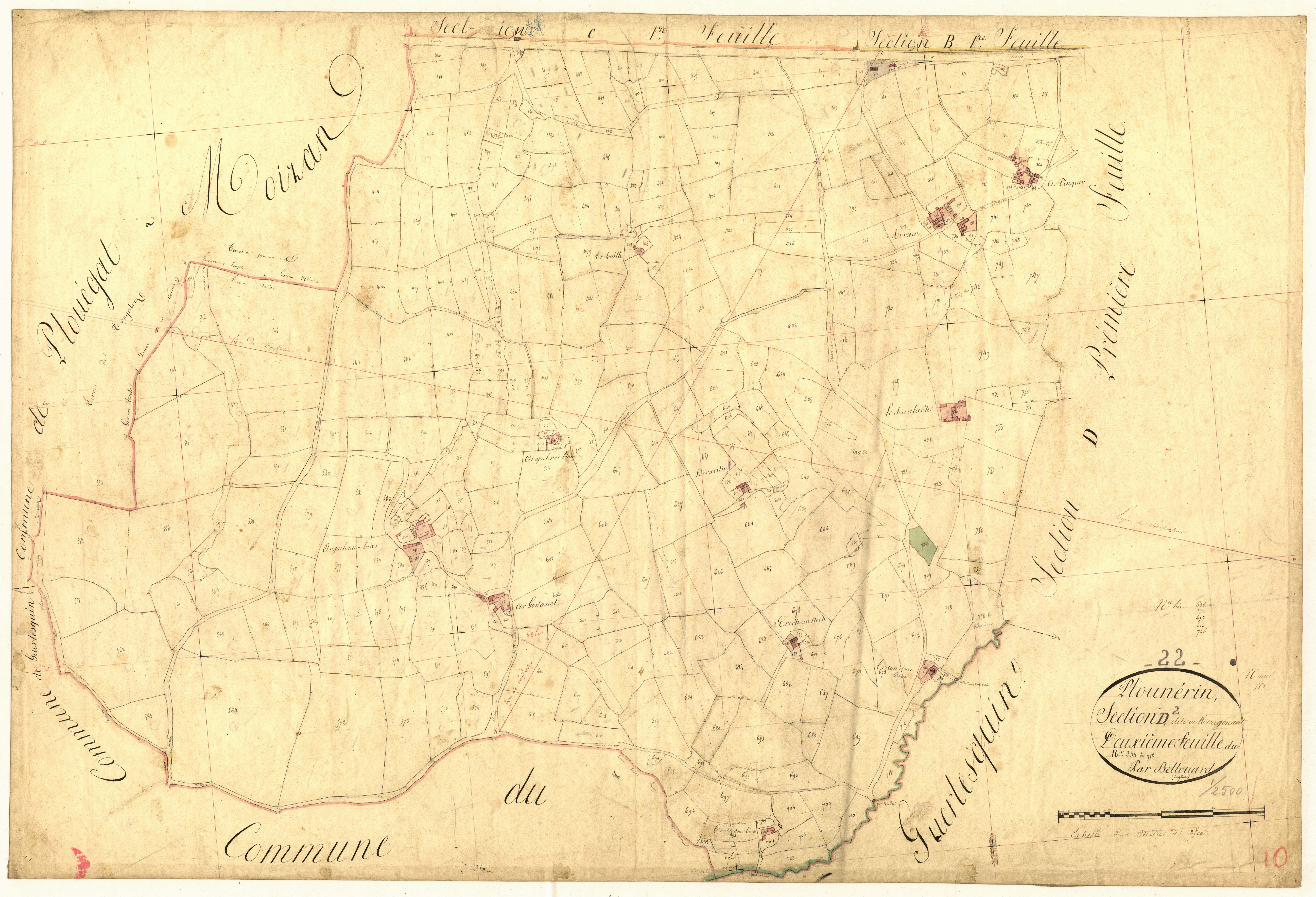 Plounérin - Section D, 2e feuille