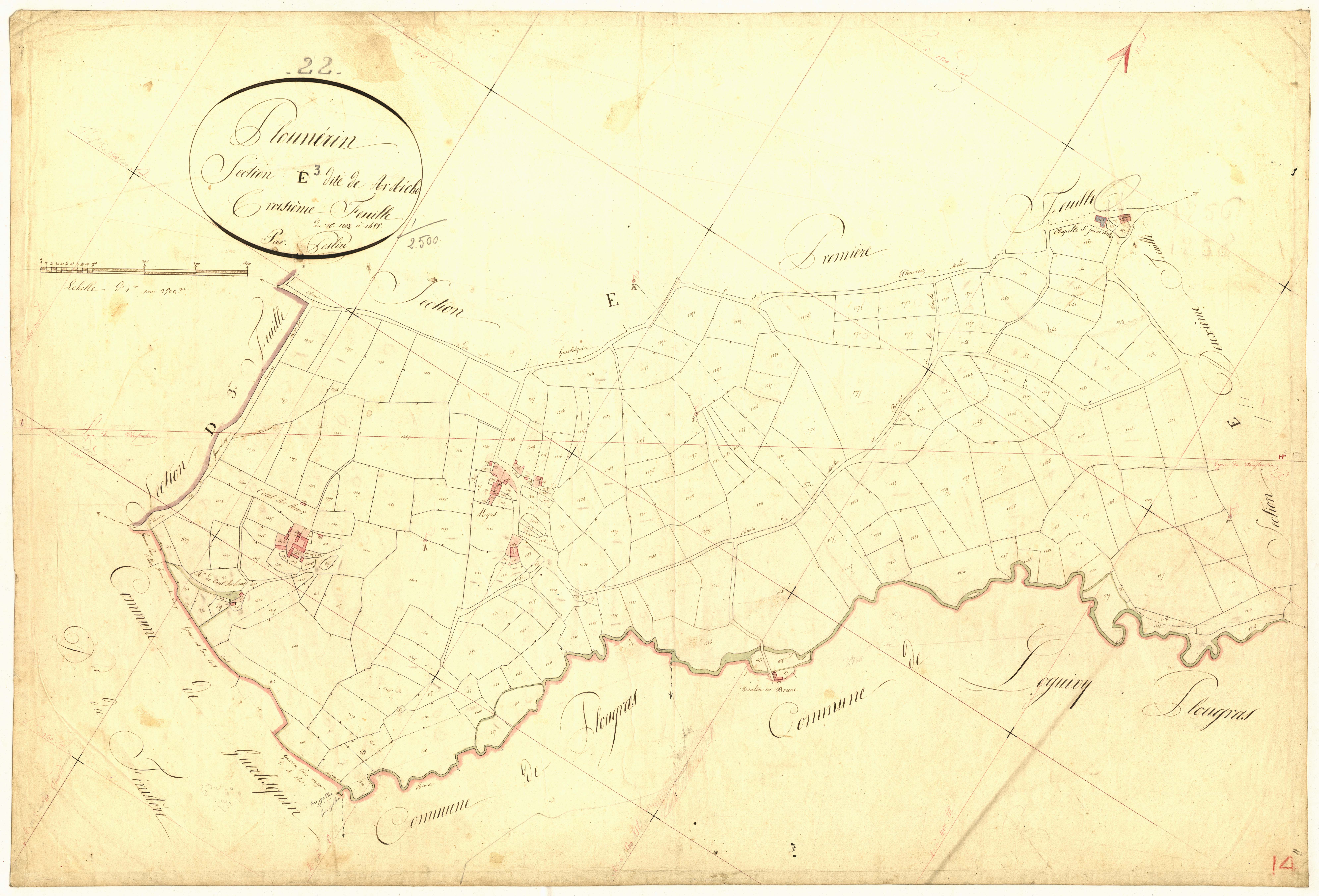 Plounérin - Section E, 3e feuille