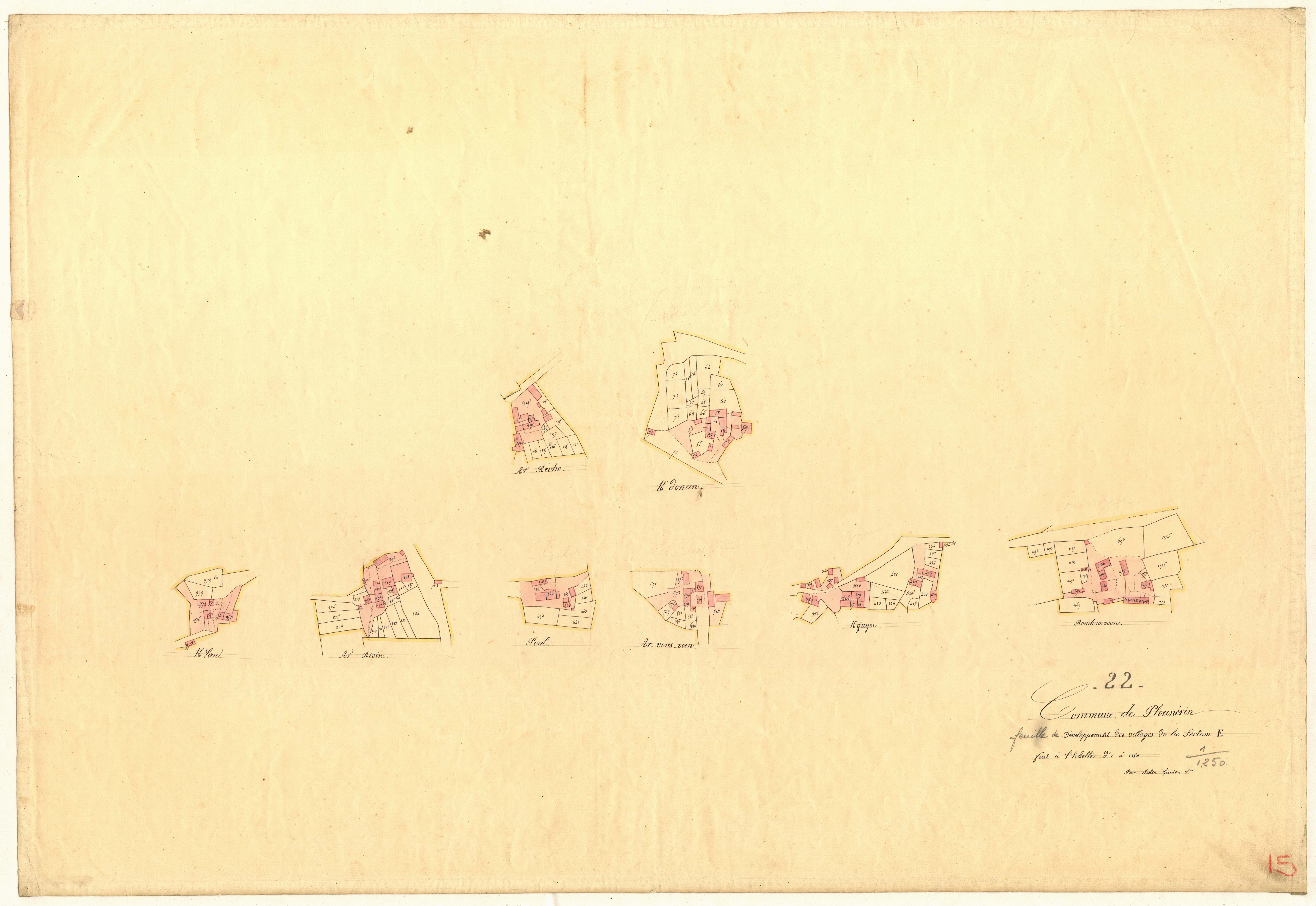 Plounérin - Section E : développement