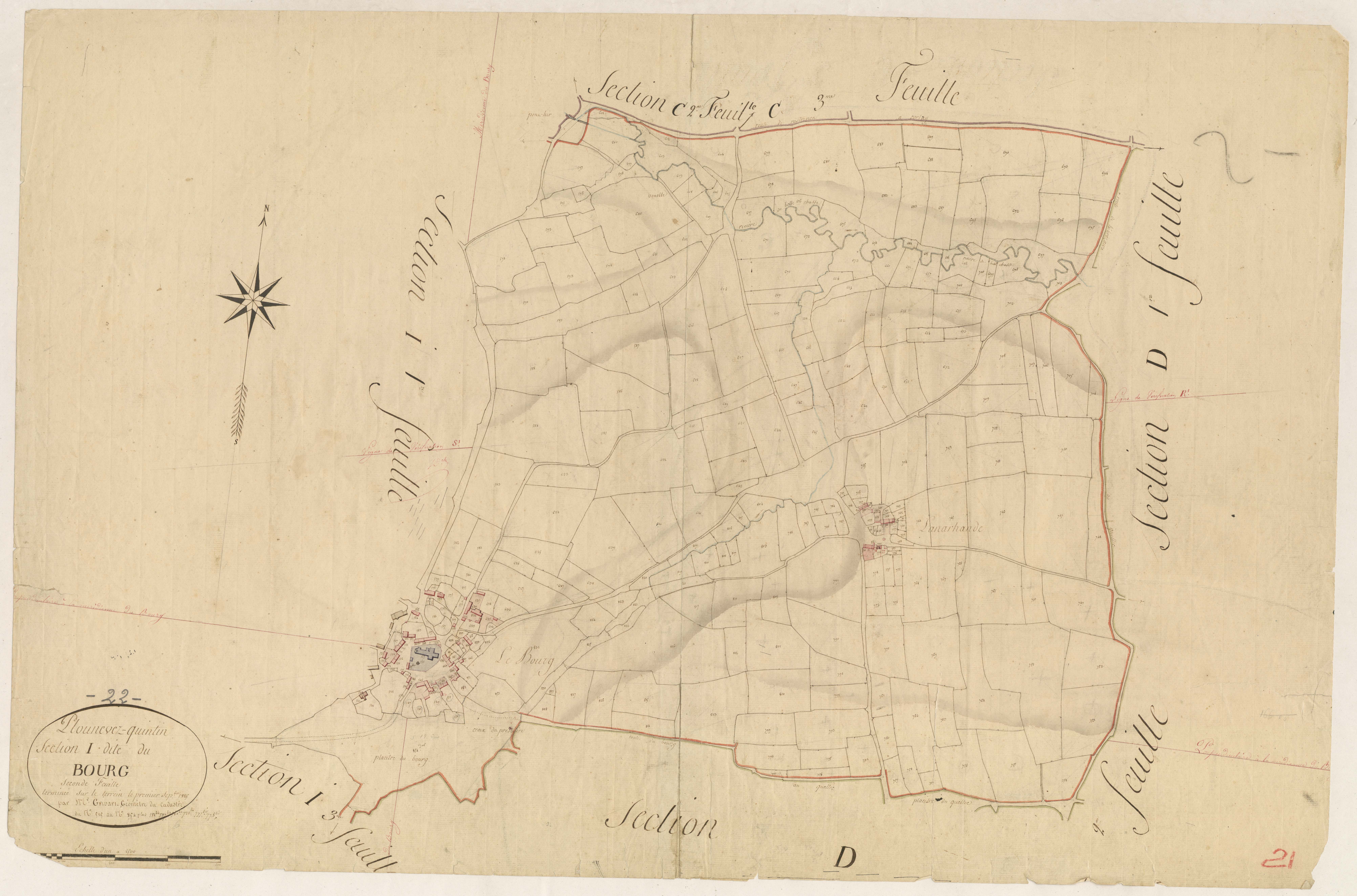 Plounévez-Quintin - Section I, 2e feuille