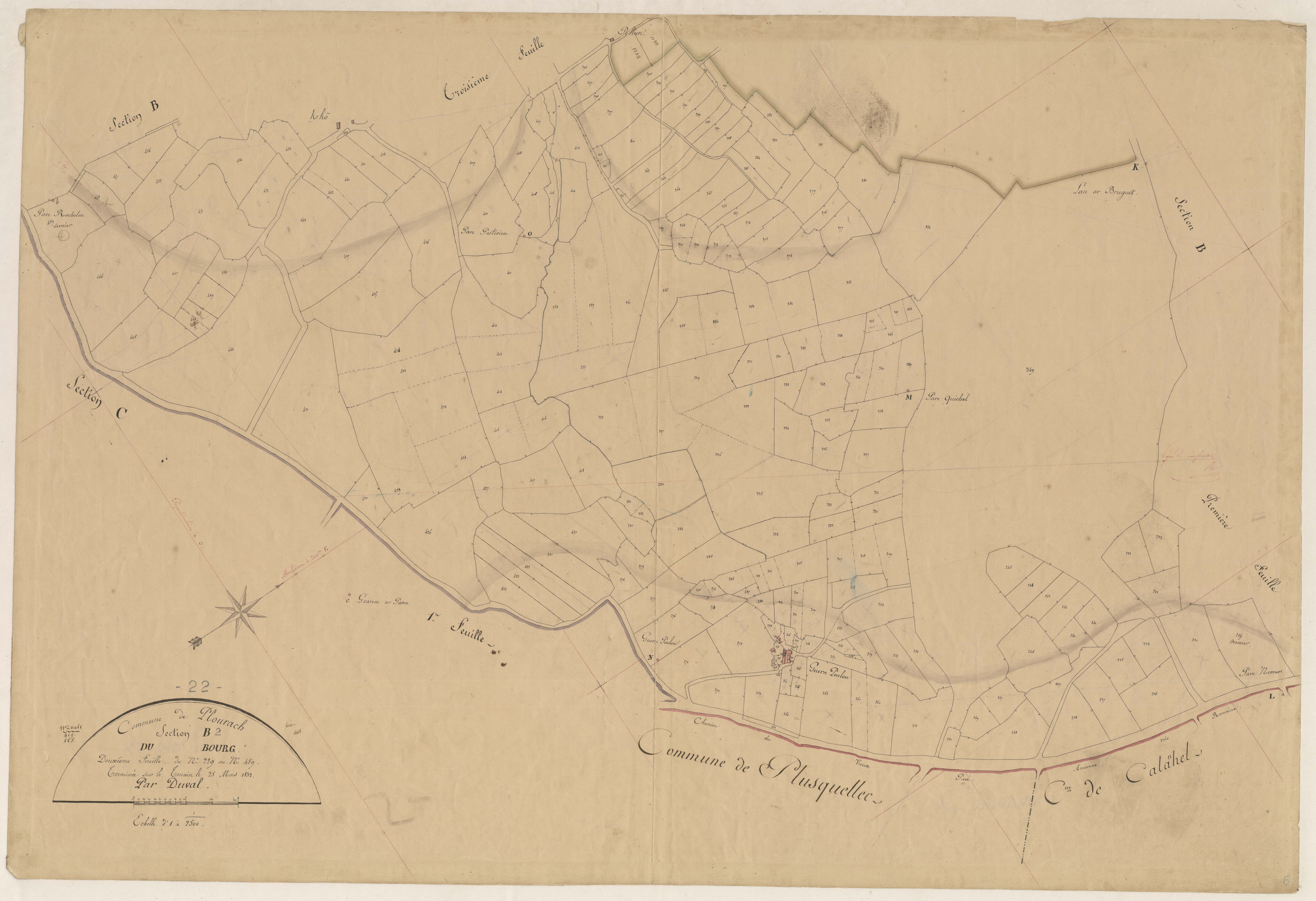 Plourac'h - Section B, 2e feuille