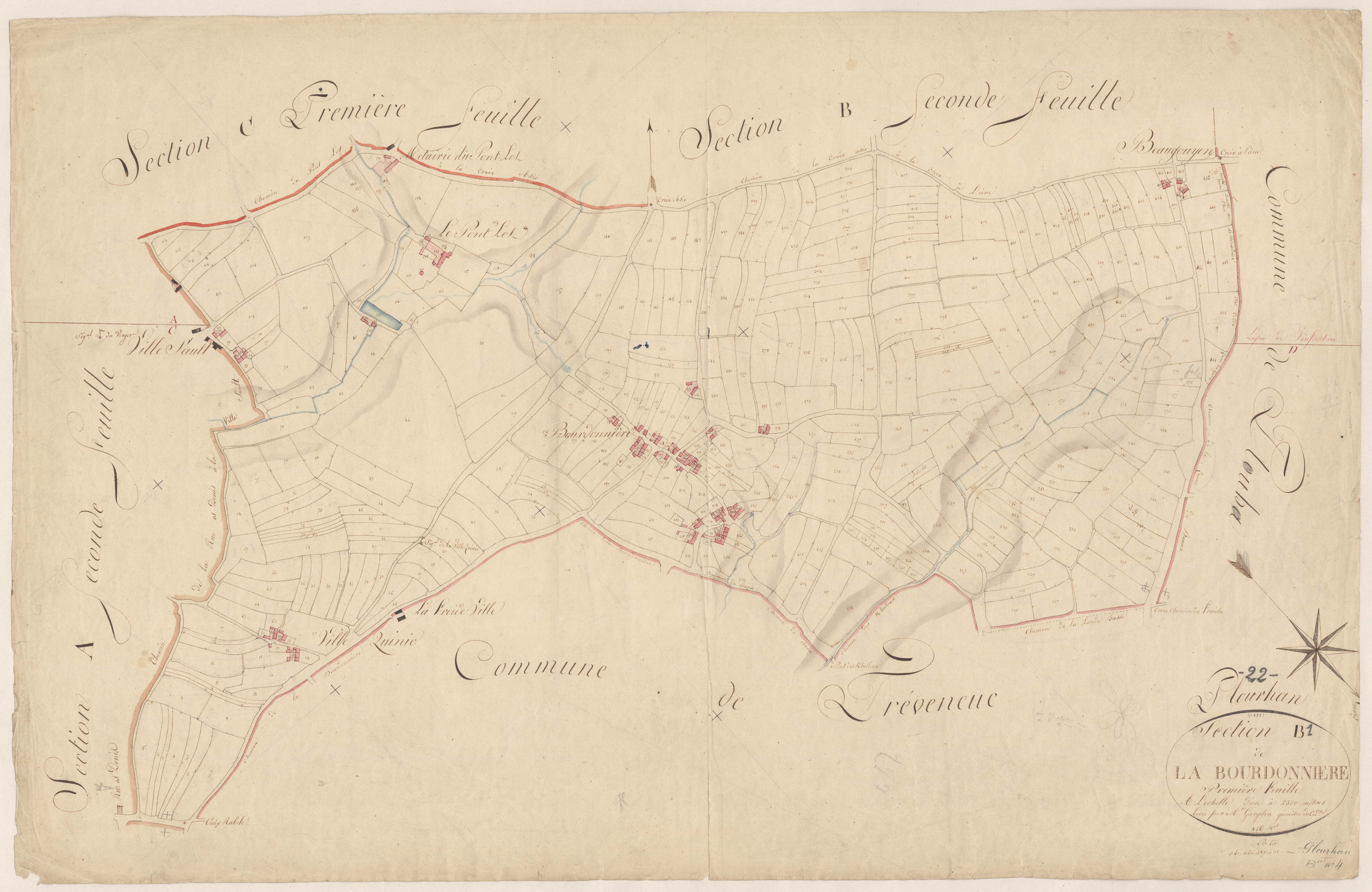 Plourhan - Section B, 1re feuille