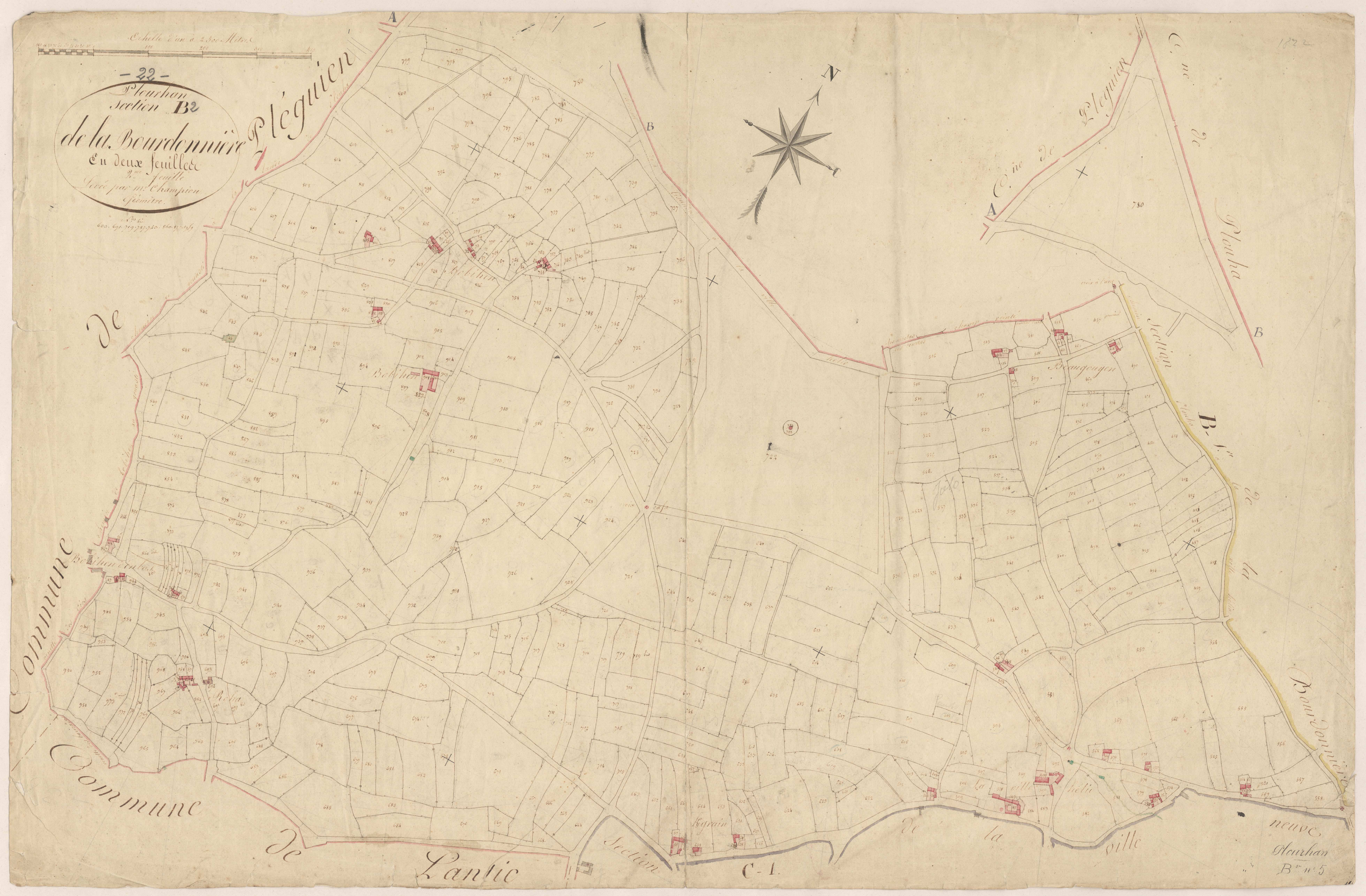 Plourhan - Section B, 2e feuille