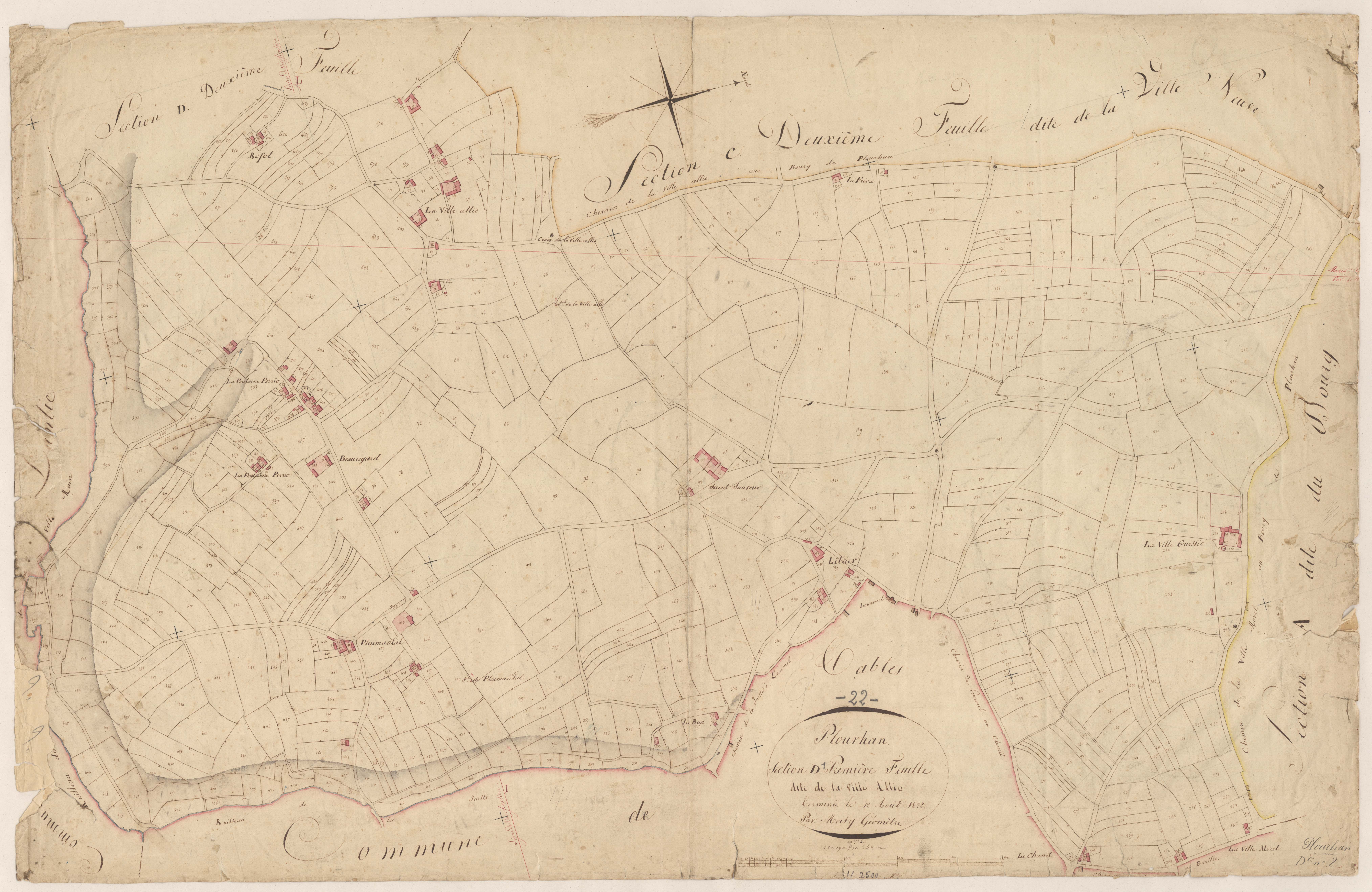 Plourhan - Section D, 1re feuille