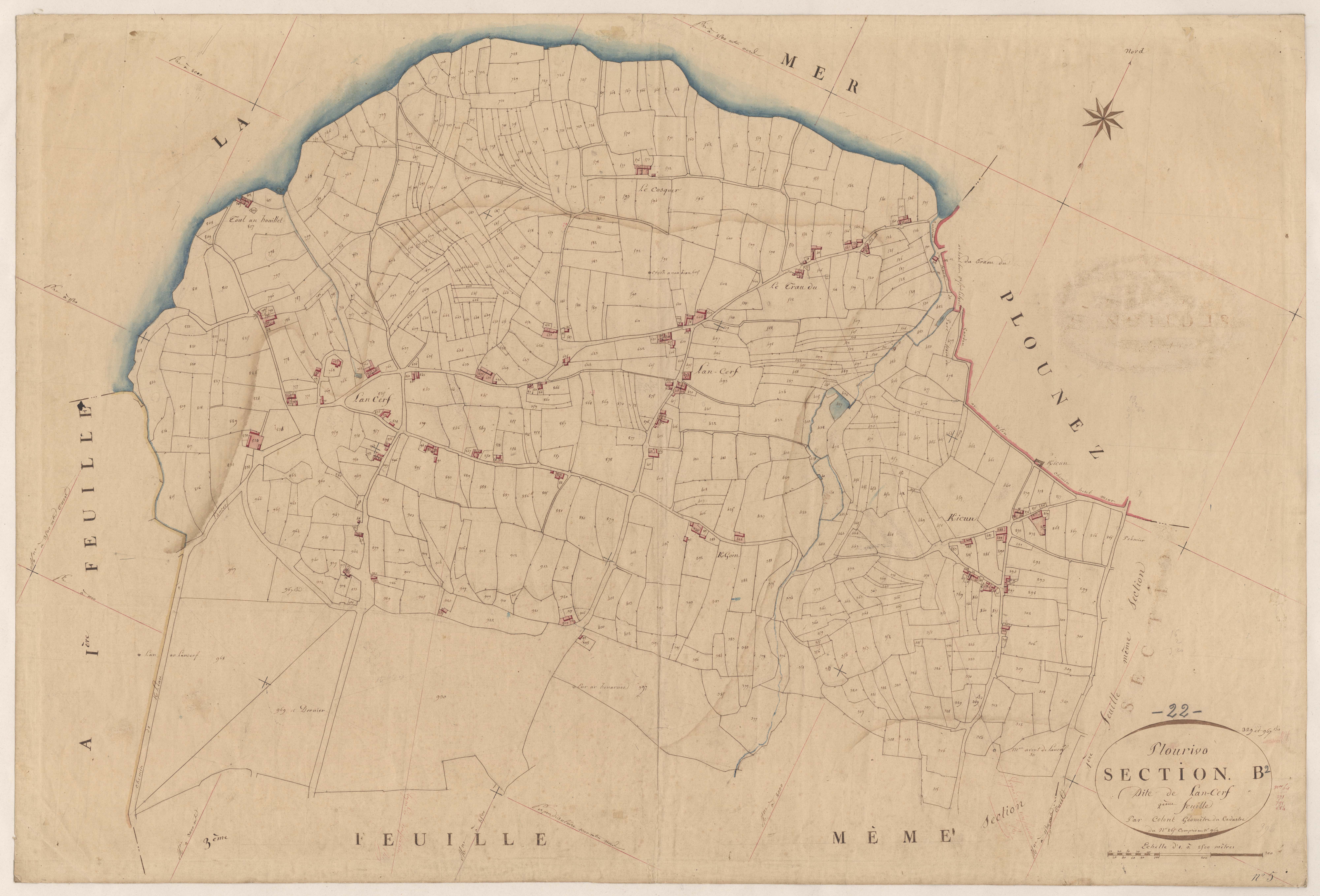 Plourivo - Section B, 2e feuille