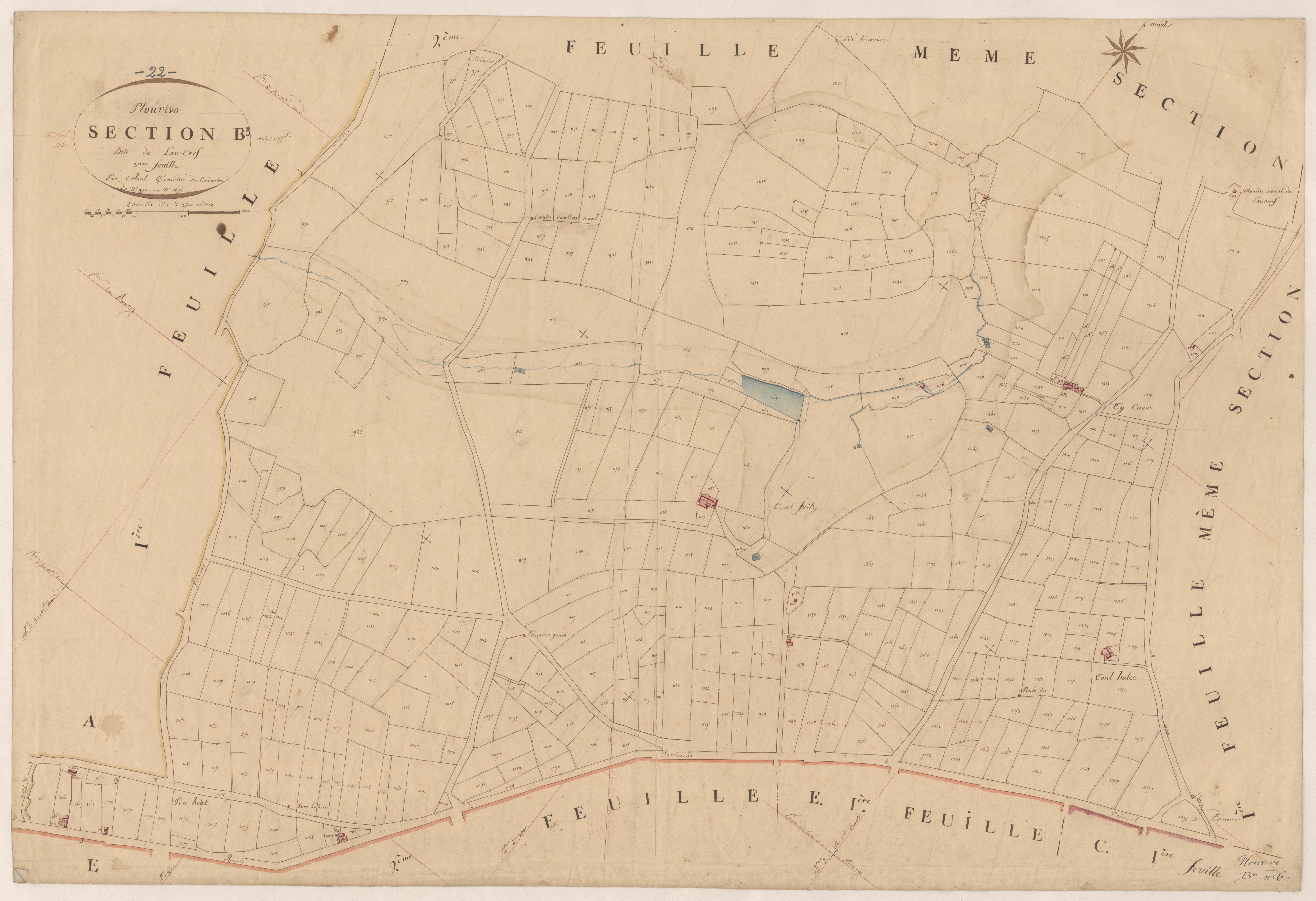 Plourivo - Section B, 3e feuille