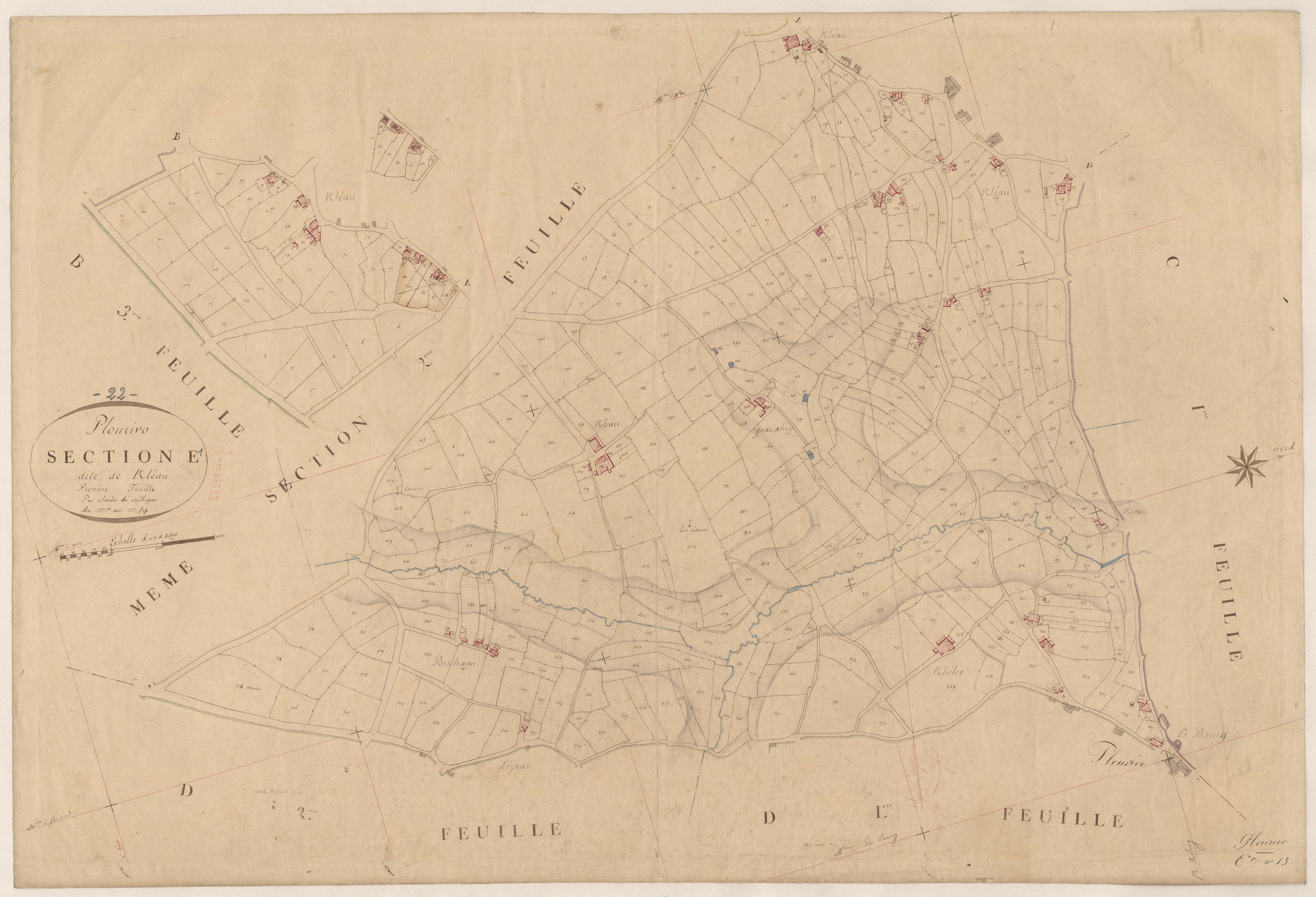 Plourivo - Section E, 1re feuille